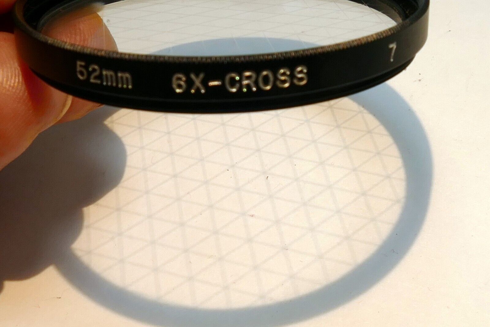 52mm Filter 6X CS Cross Screen 6 Star Heptagon 2mm large