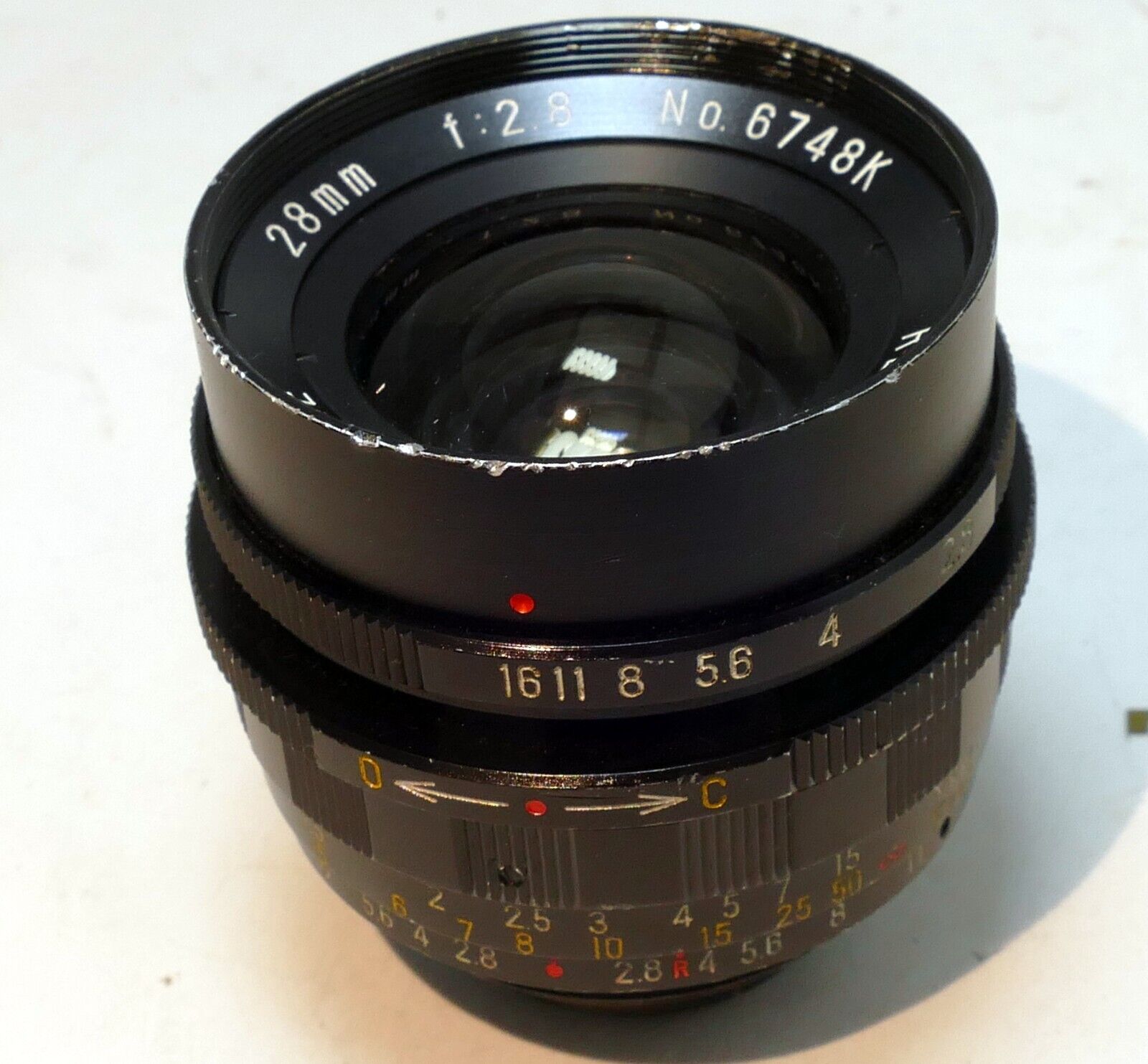 Rexigon 28mm f2.8 wide angle T2 Mount w/M42 Mount - AS IS Parts or Repair
