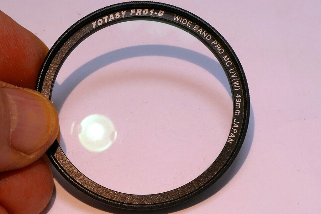 Fotasy 49mm MC UV Filter Pro1D Wide Band low slim profile angle
