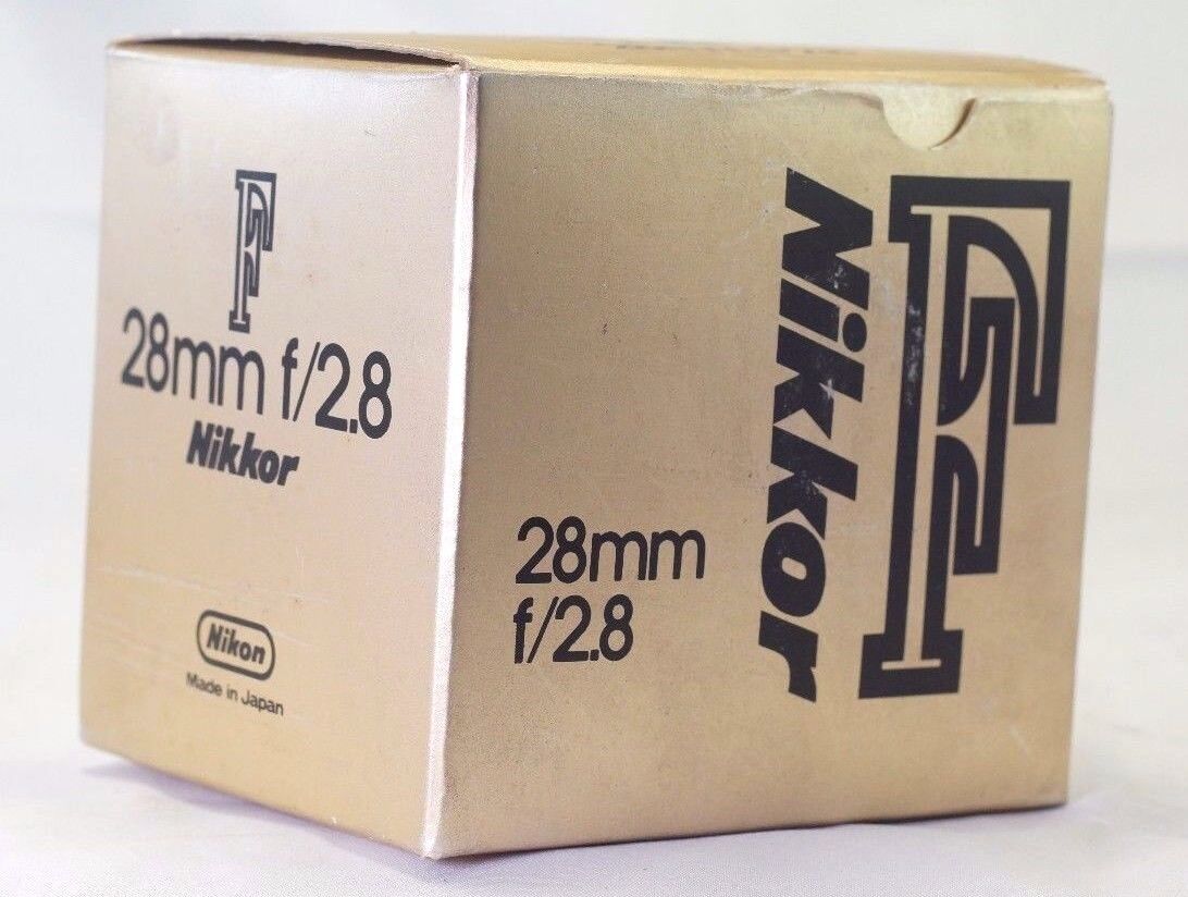 Empty Box for Nikon 28mm f2.8  Nikkor F AI  lens vintage