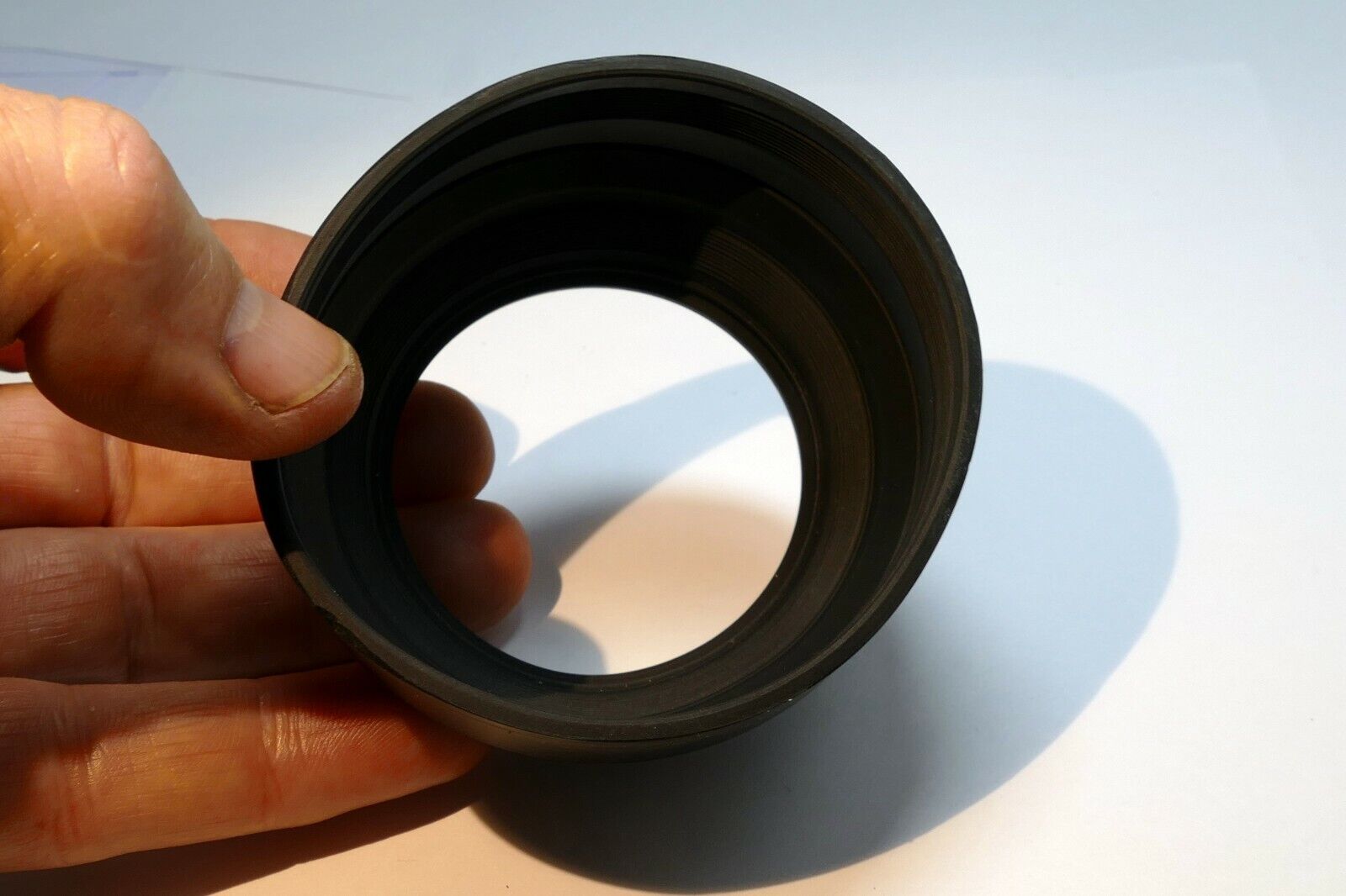 Rubber Lens Hood Shade collapsible (missing threaded ring) - parts