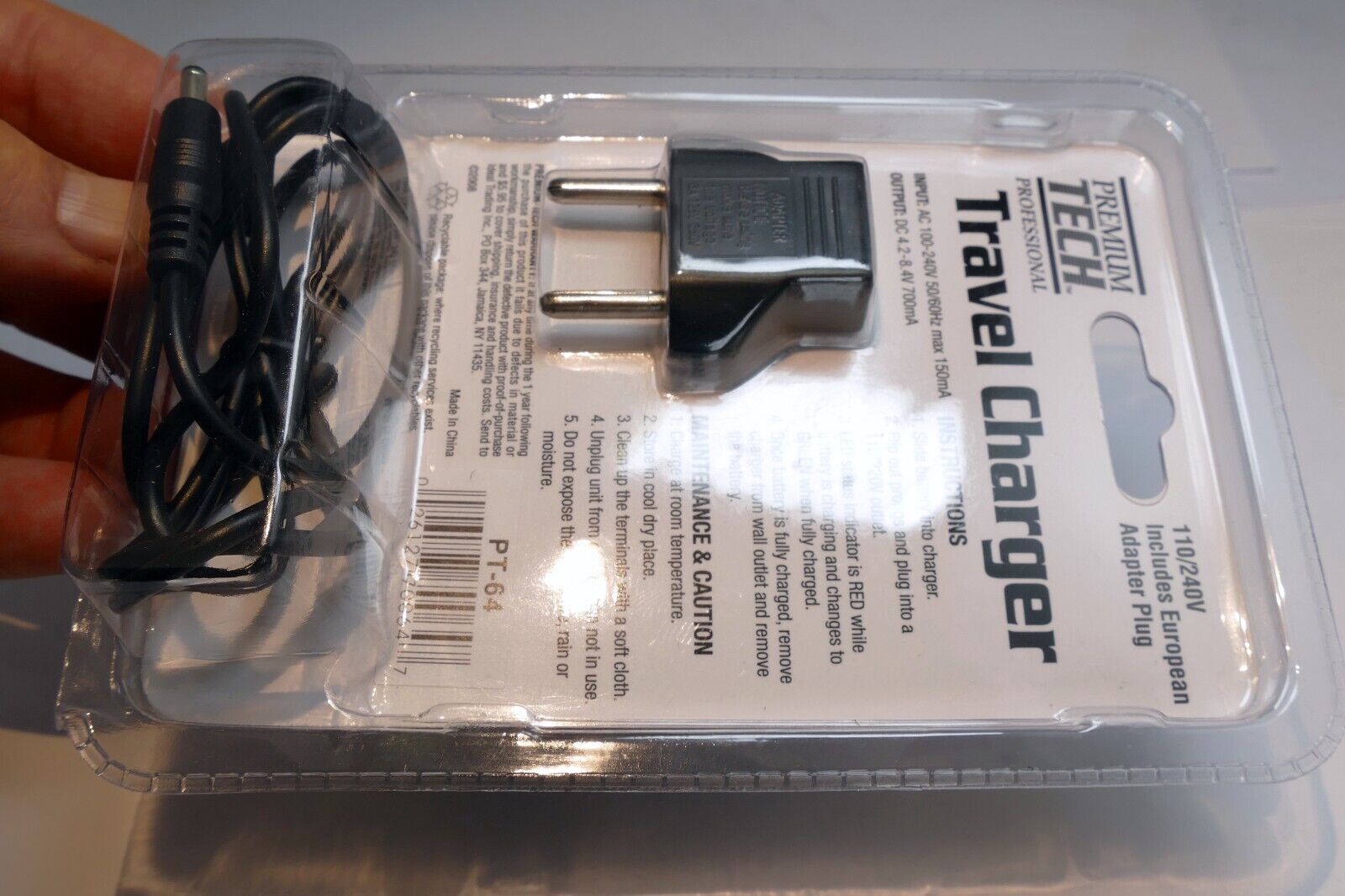Premium Tech PT-64 Travel Charger for Nikon EN-EL15 replacement