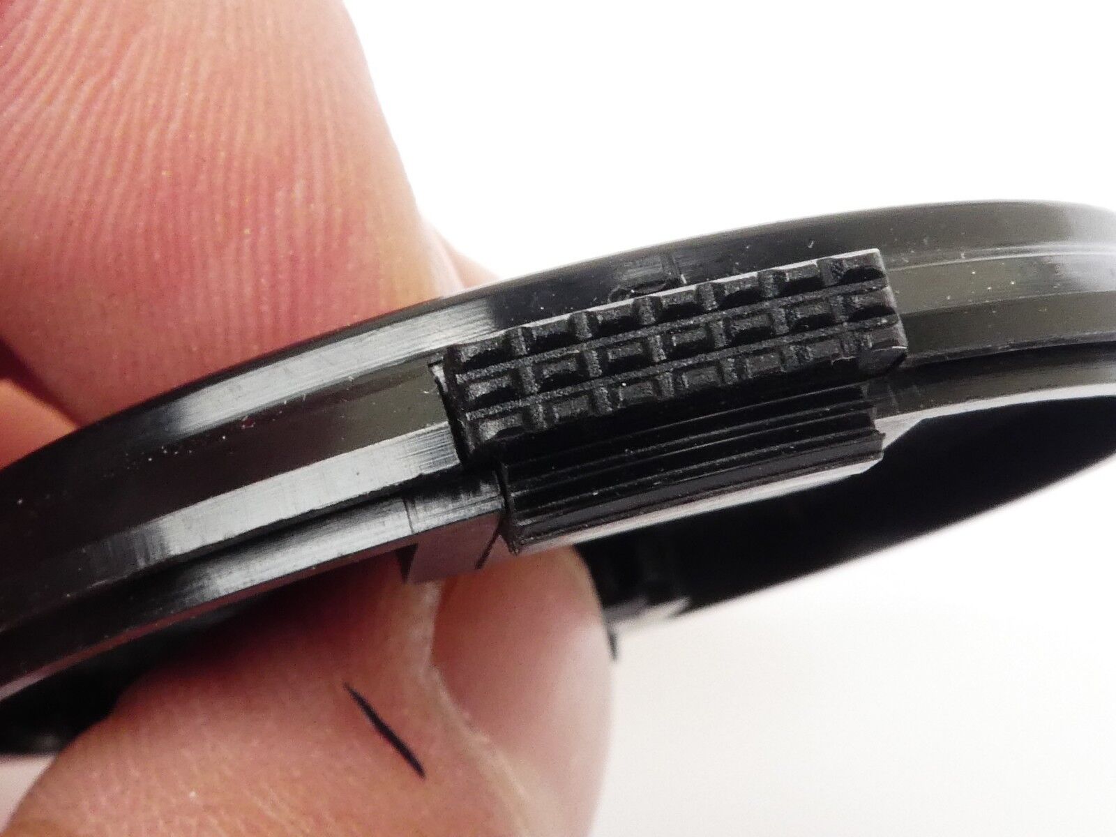 Used Tokina 49mm Lens Front Cap Black snap-on type plastic Japan