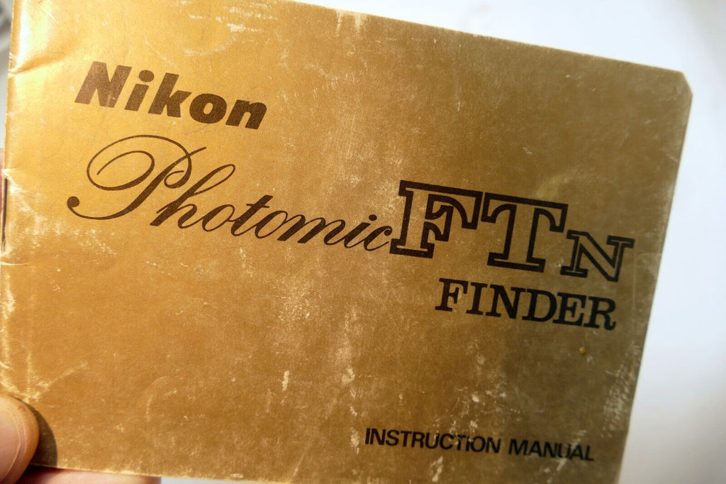 Nikon F FTN Photomic finder Metered Prism Instructions manual guide English EN