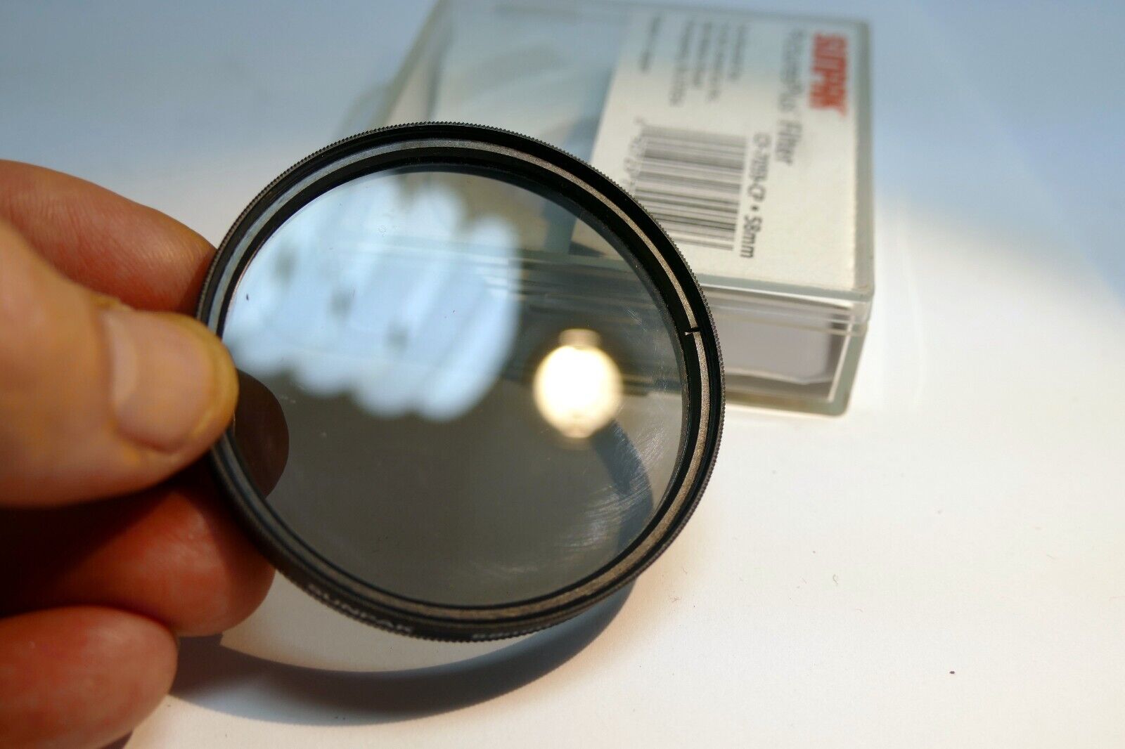 Sunpak Circular Polarizer C-PL 58mm Lens Filter Polar C. P. L.
