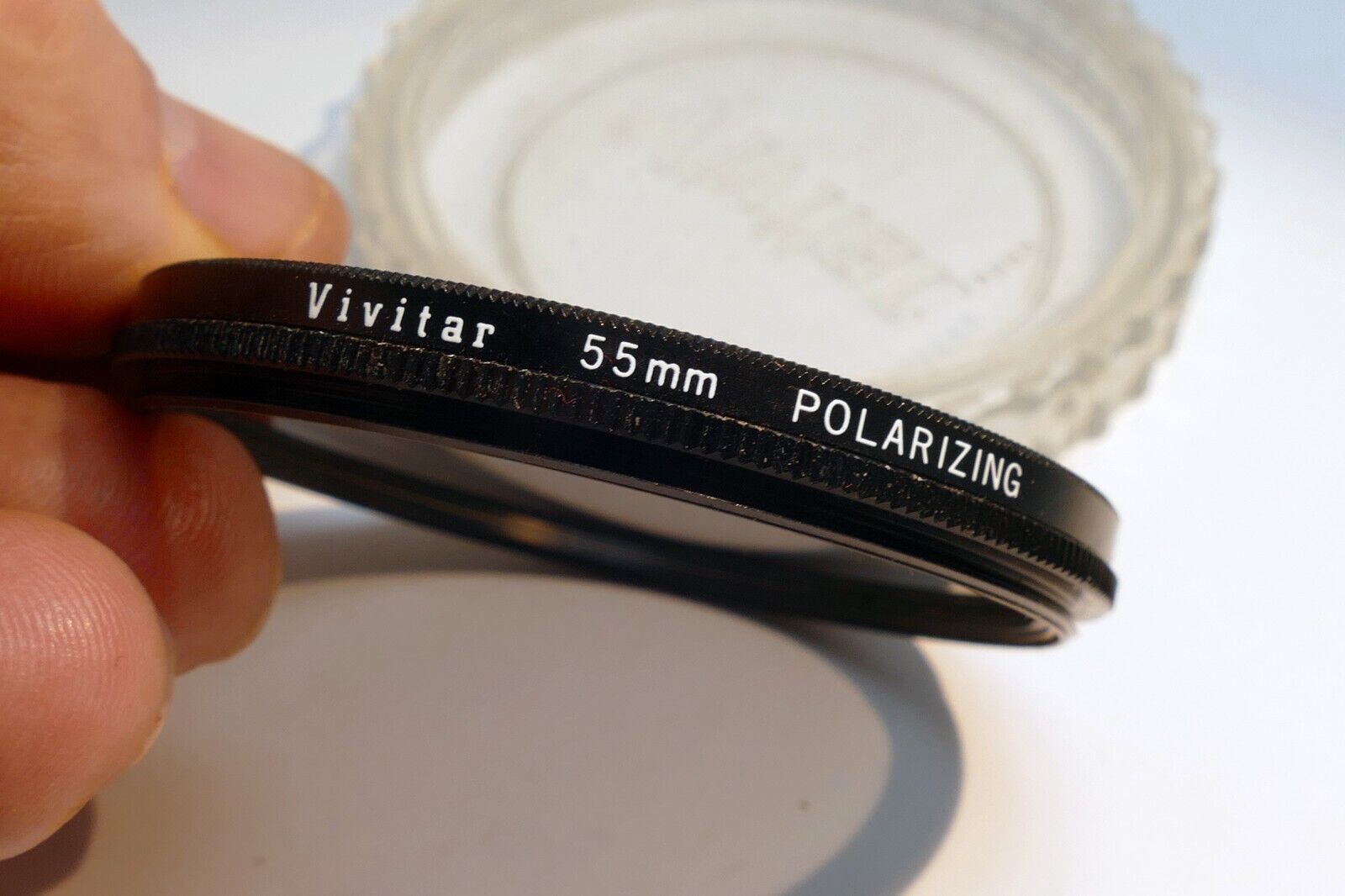 Vivitar 55mm Lens Filter Polarizing PL Linear thin profile - excellent condition