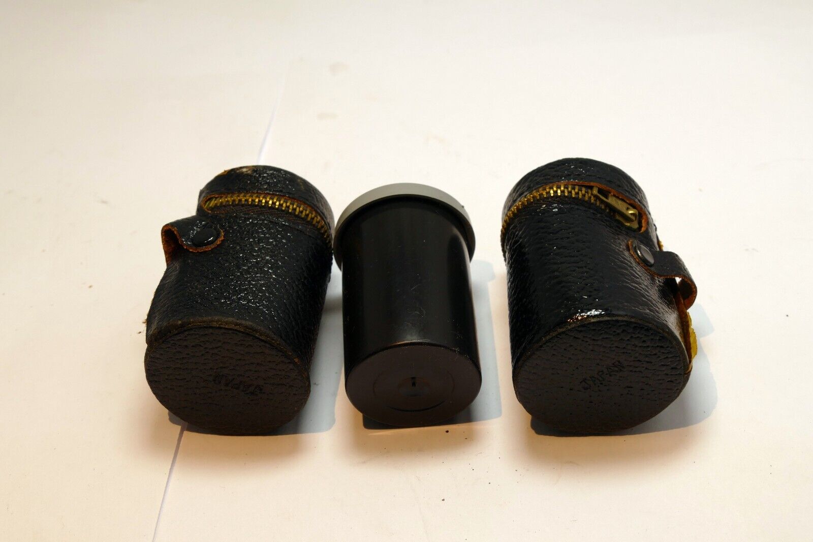 Case with zipper  for 135mm film canister clip on type for camera film