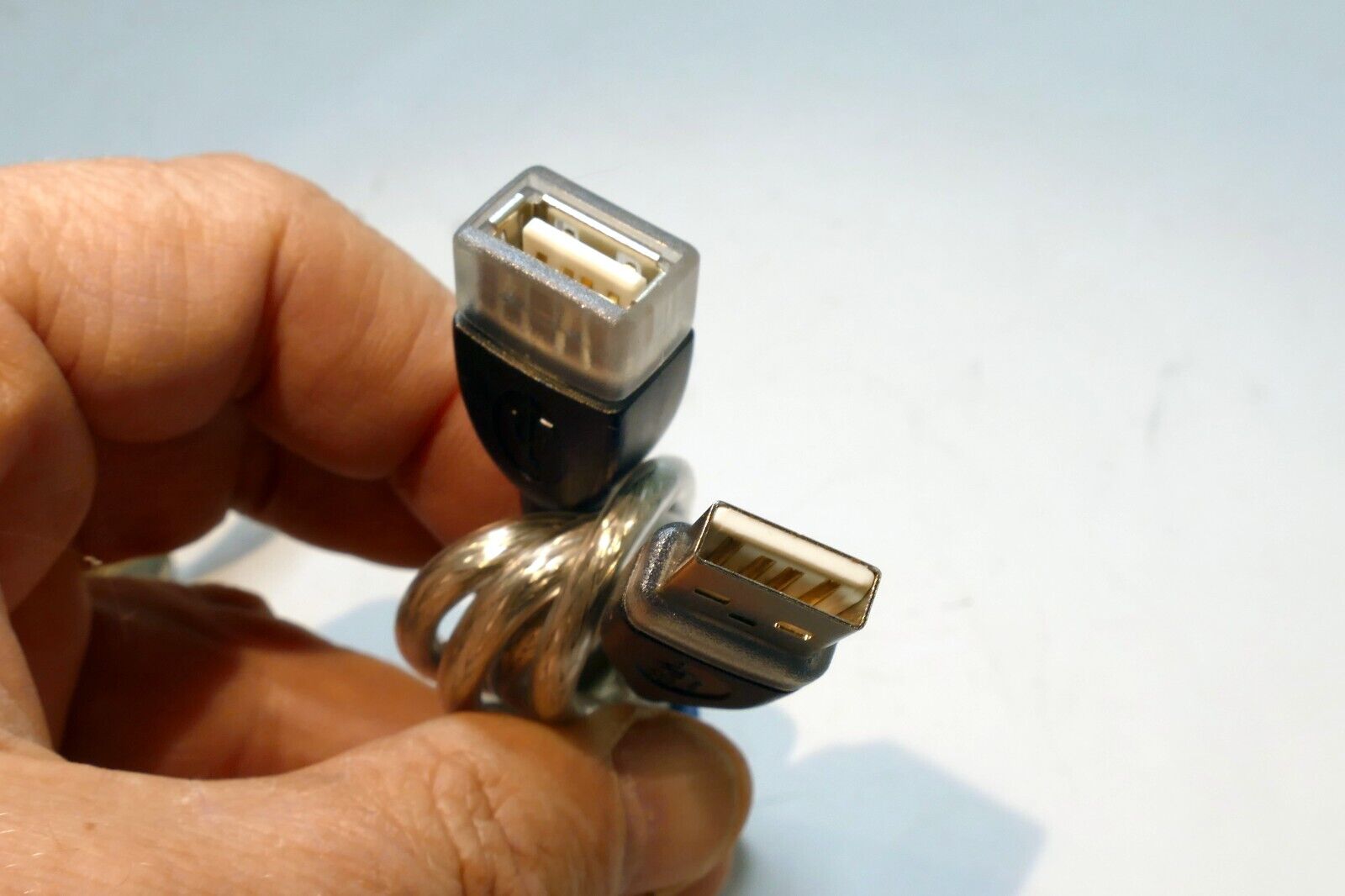 3 feet Type A USB Female Connector to Type A Male Cable Extension 2 pack lot