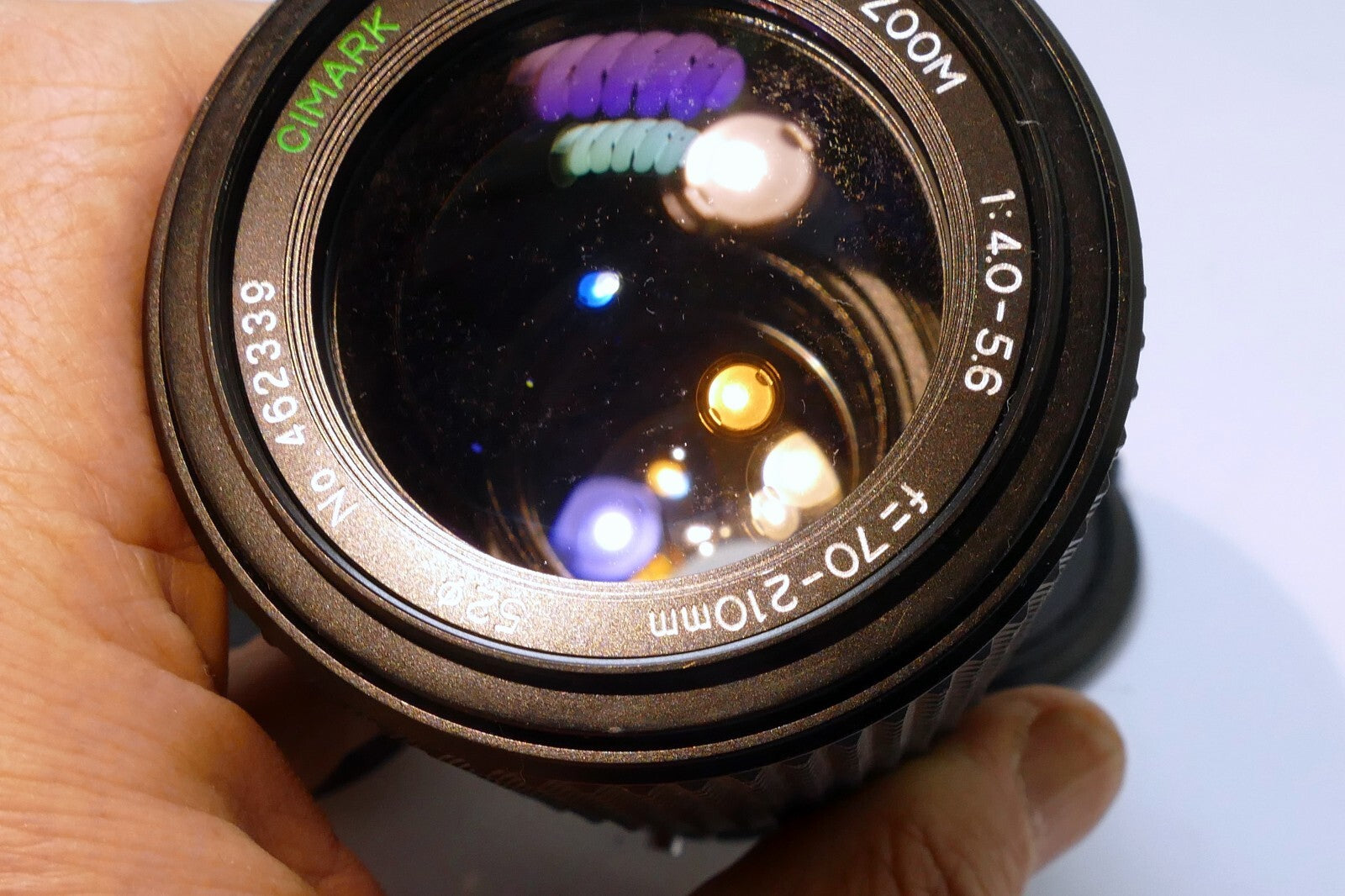 Cimark zoom 70-21`0mm f4-5.6 Lens for Pentax KR KA - with haze, and fungus