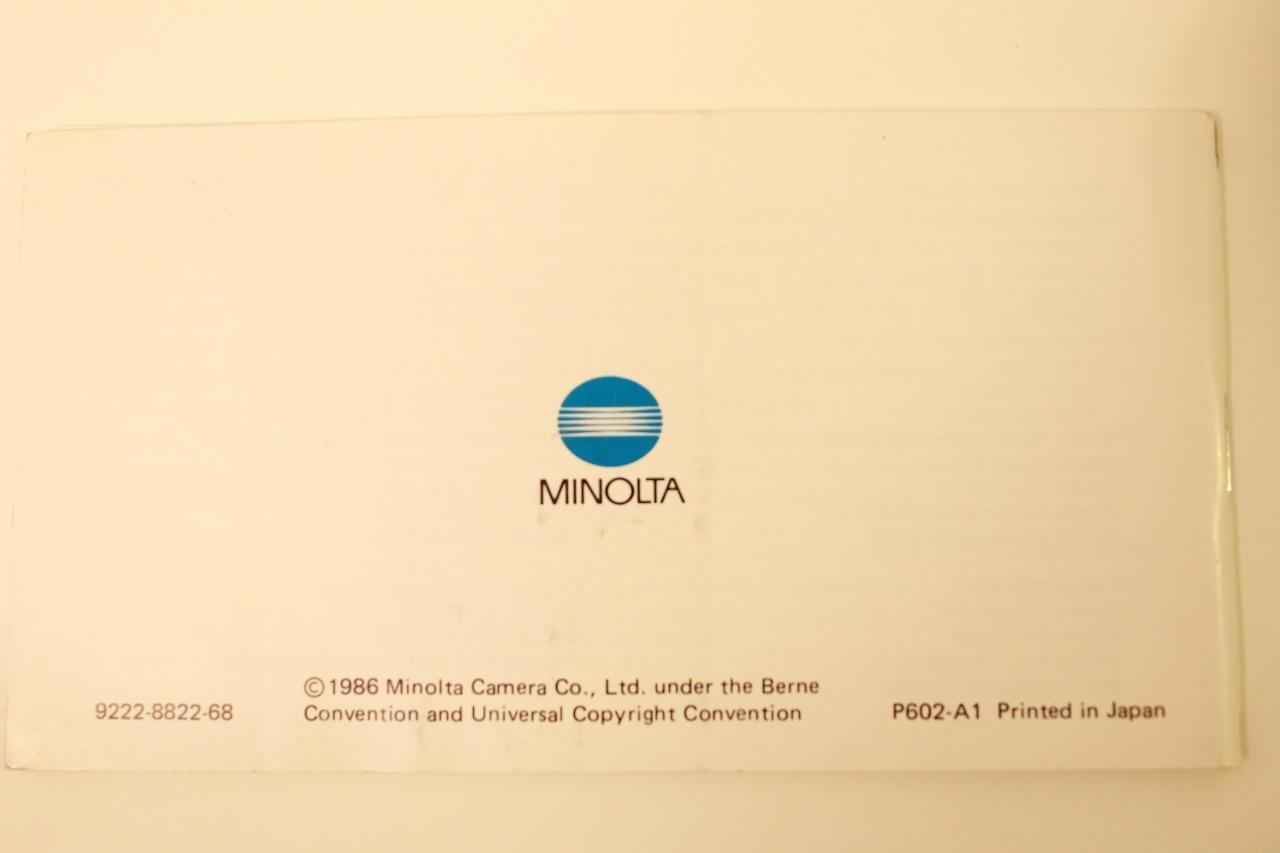 Minolta Maxxum Flash 1800AF Manual Guide Instruction English Francais B213