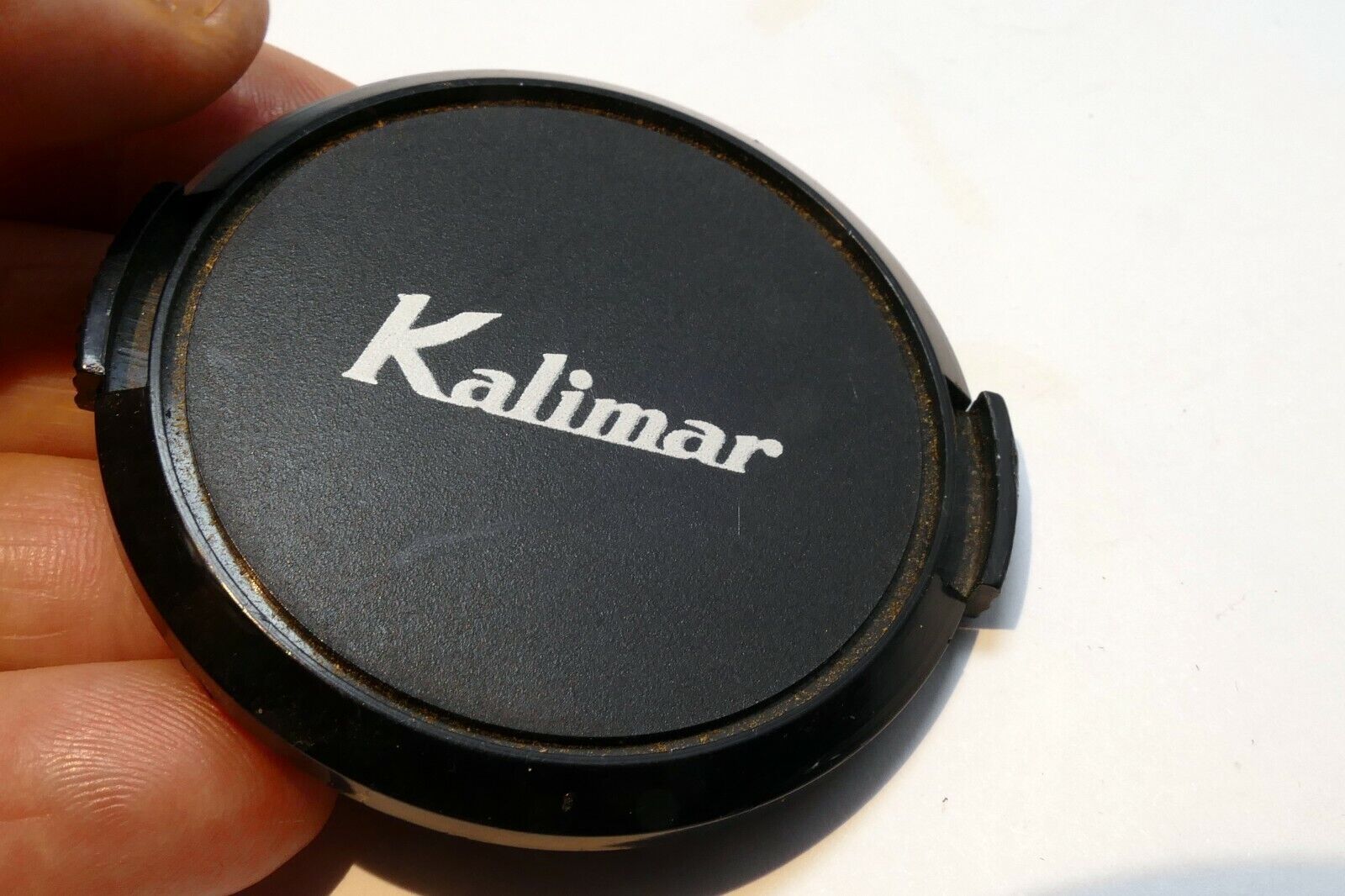 Kalimar 55mm Front Cap lens  plastic black with white logo