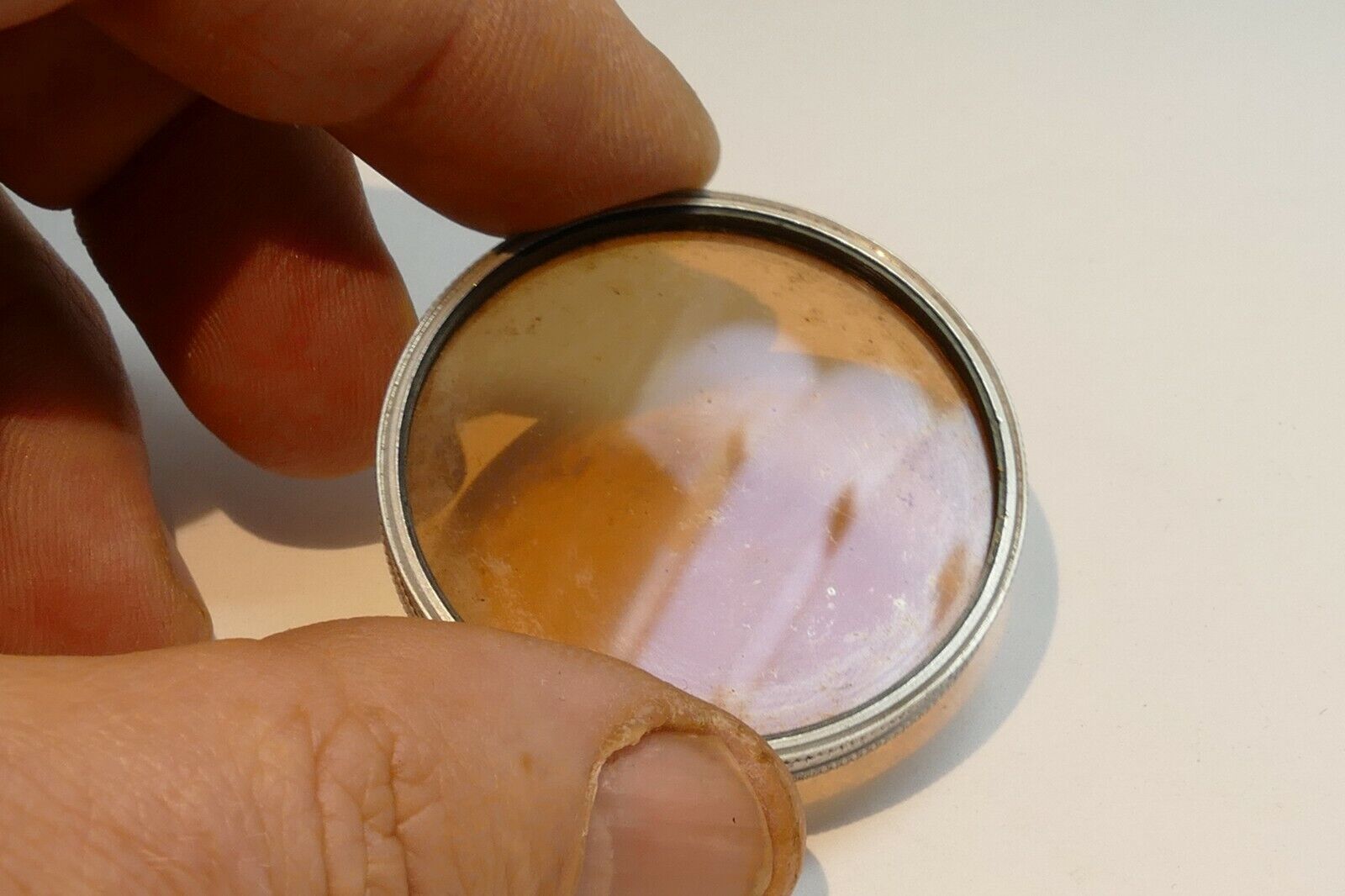 Ednalite Duraklad Chrome type A #85 warming  lens filter 42mm OD drop in type