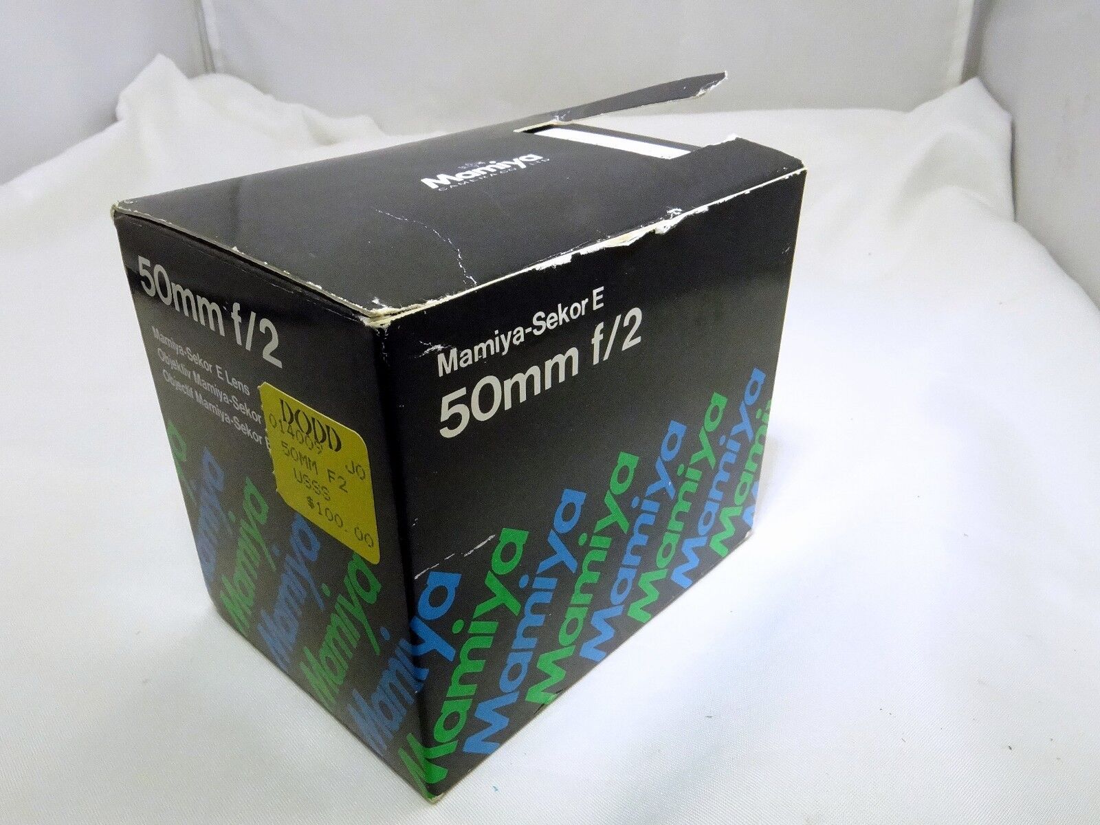 Empty box for Mamiya Sekor 50mm f2 E ZE E Lens