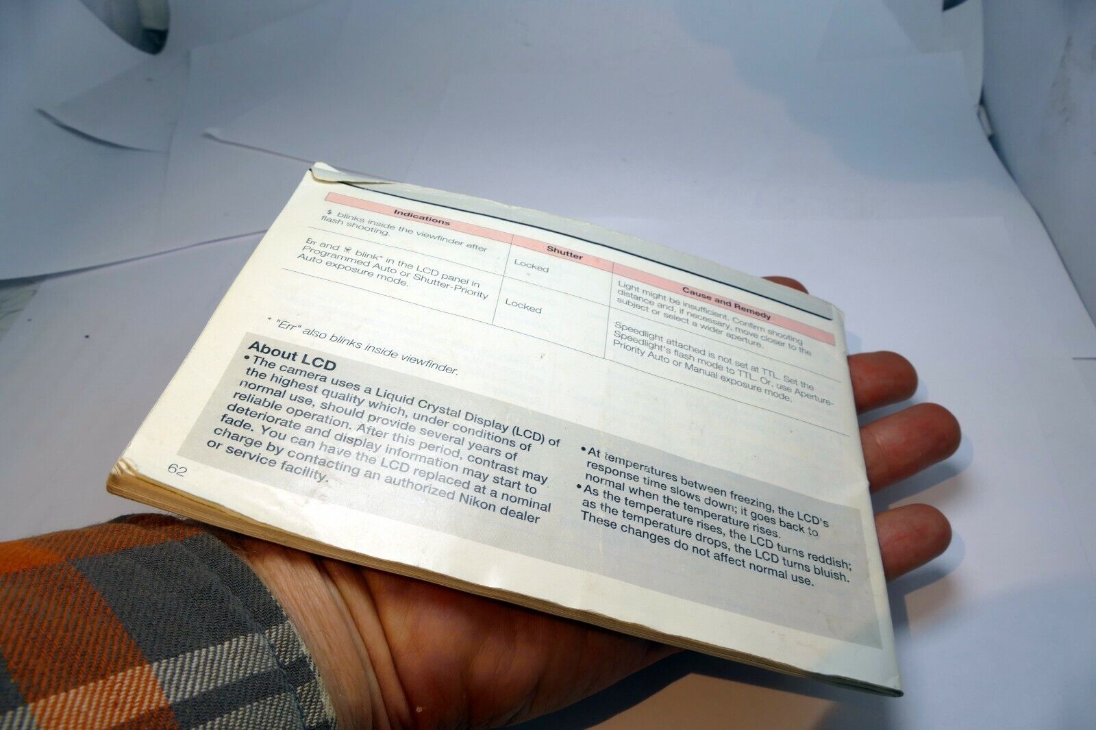 Nikon N50 CAMERA Guide Book  Instruction manual missing cover page