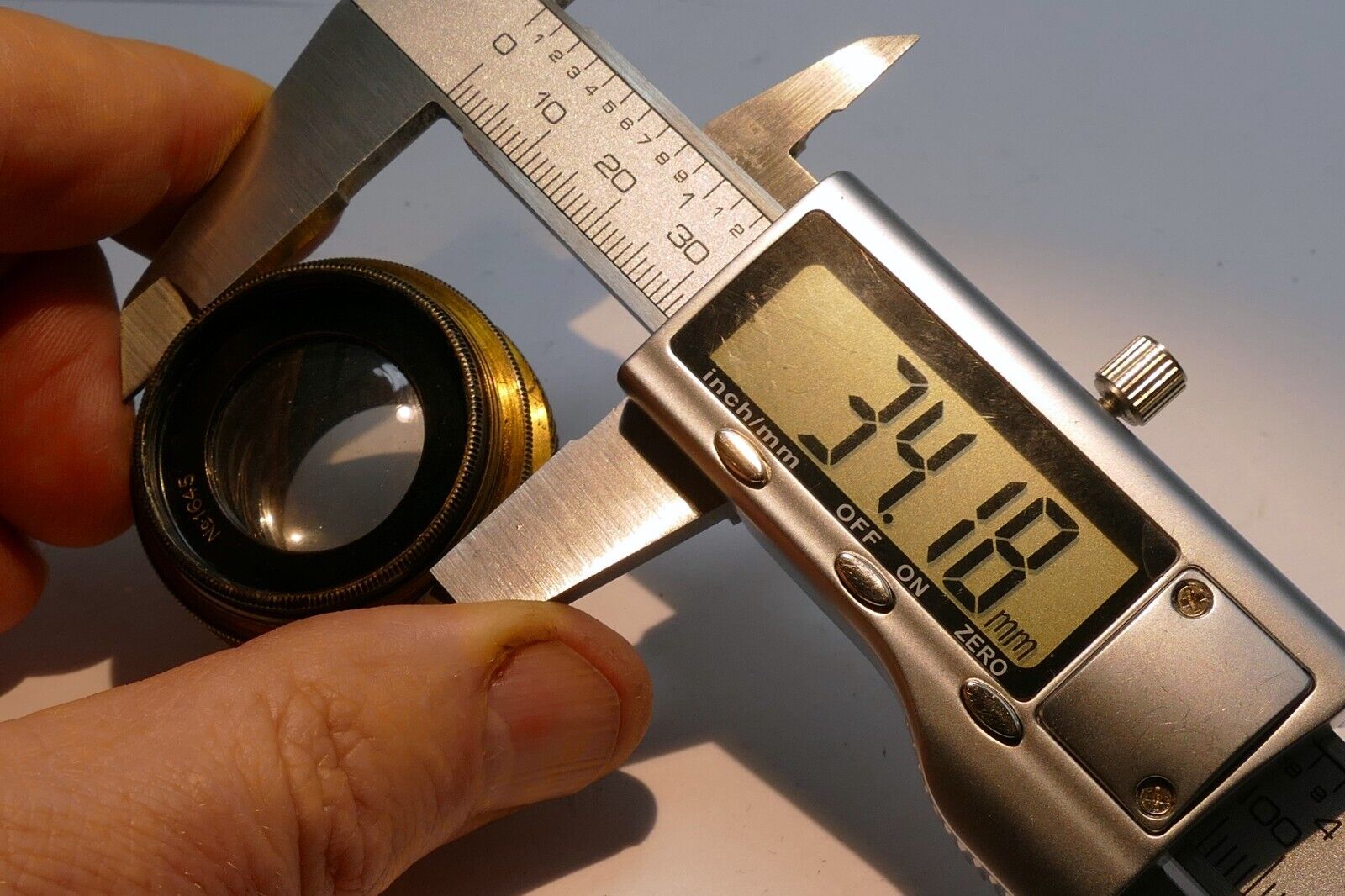 Doppel Anastigmat Oretar 13.5cm f6.8 Lens GruneBach Bonn brass 135mm