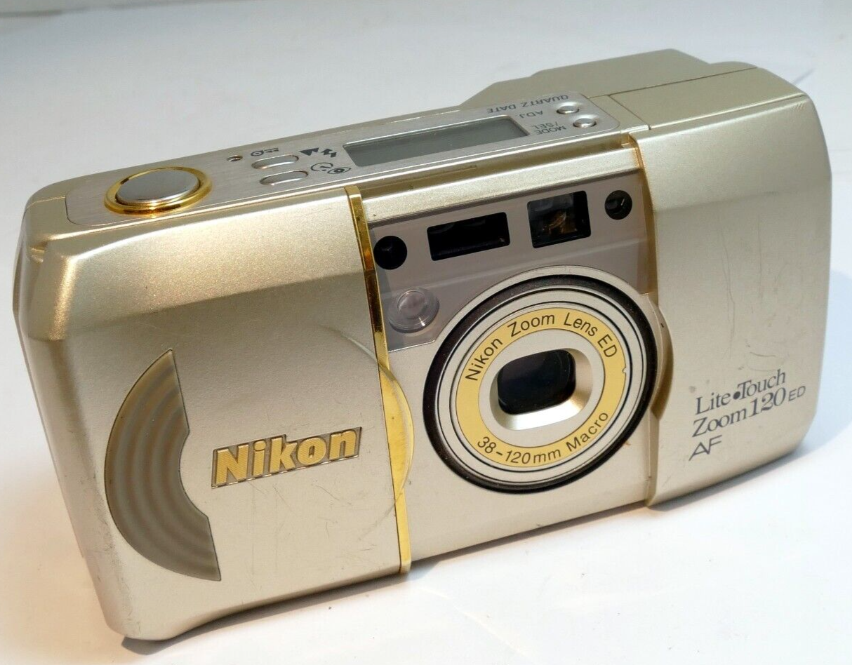 Nikon Lite Touch Zoom 120 ED AF Film Camera - Untested AS IS as found