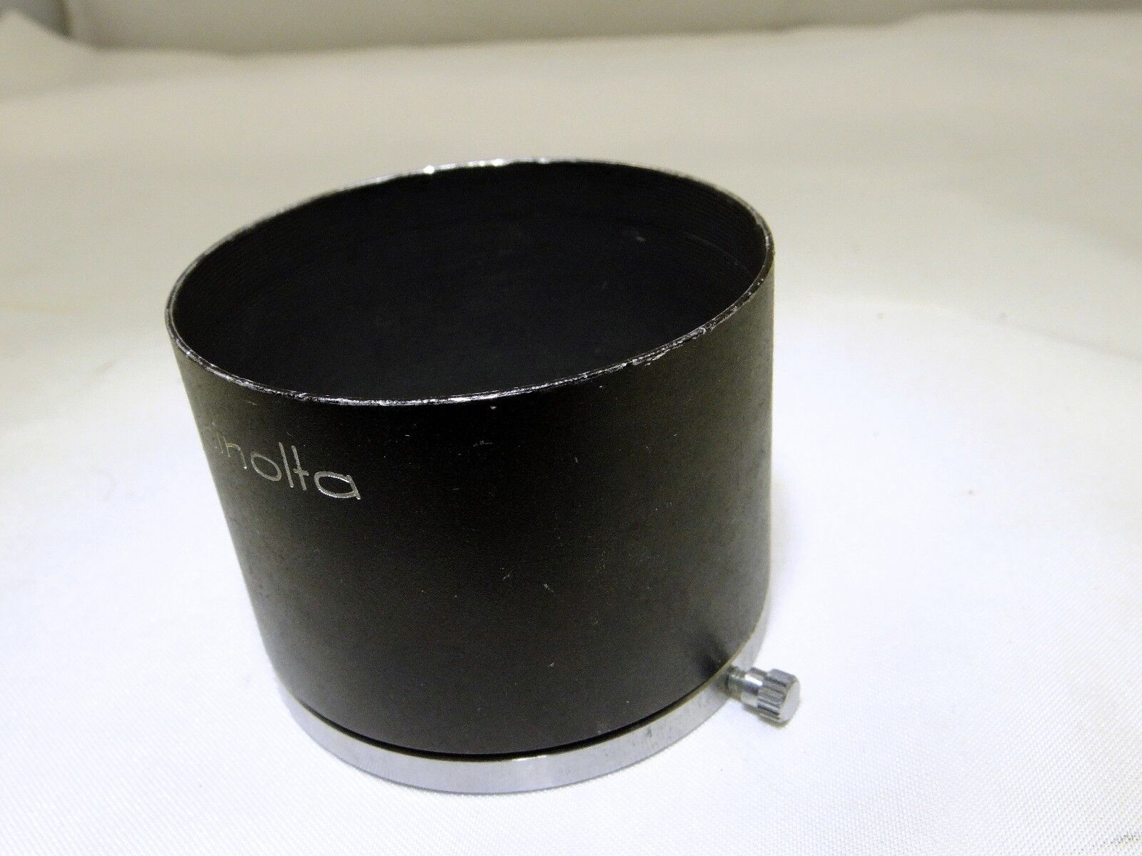 Lens hood Metal Minolta D48KD for 100mm f4  135mm f4.0 TC SR 46mm slip on type