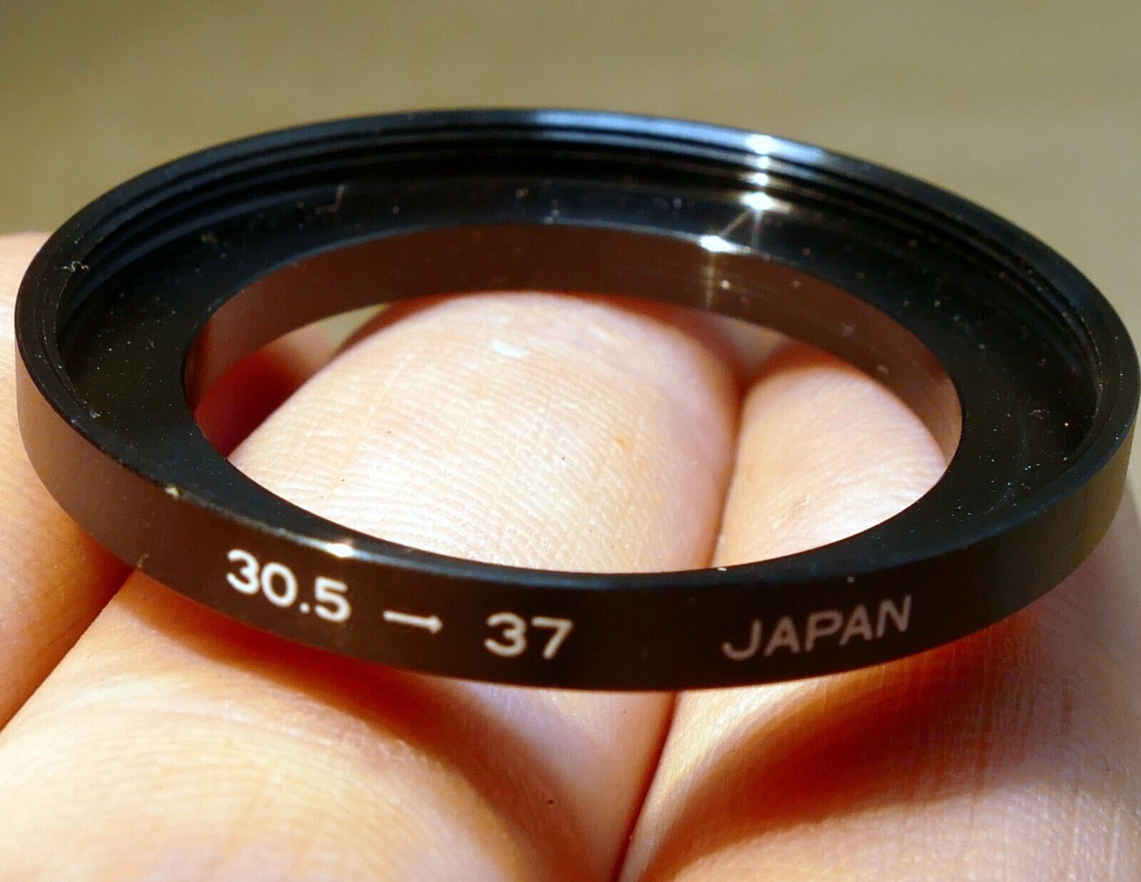 30.5mm to 37mm Step Up metal lens ring adapter  screw in threaded