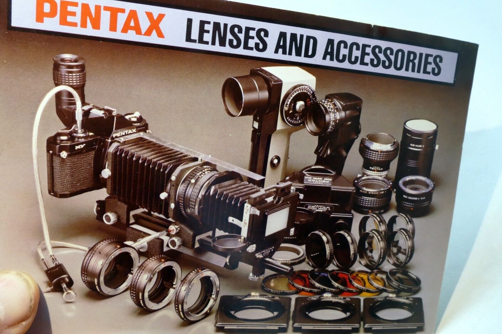 Pentax Lenses & Accessories System Information Guide 1984 PK Booklet MX LX
