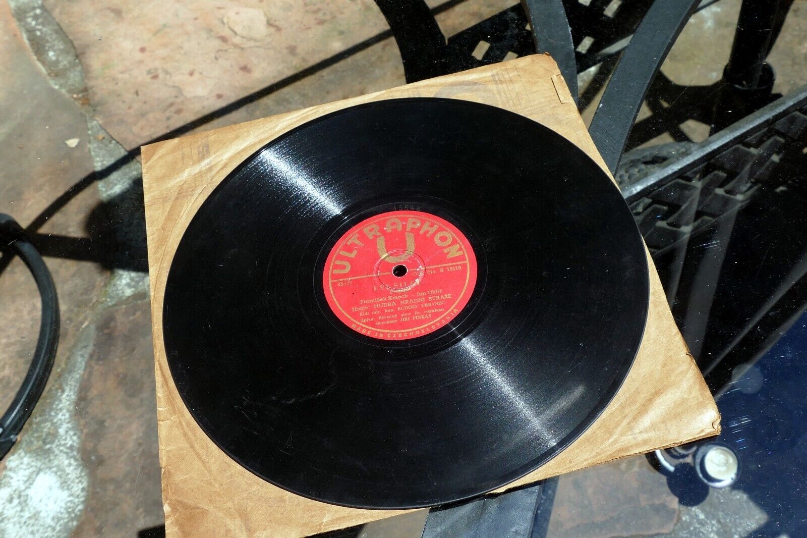 10" 78rpm Hudba Hradní Stráže 15110 Ultraphon Pestry Sokole 1948