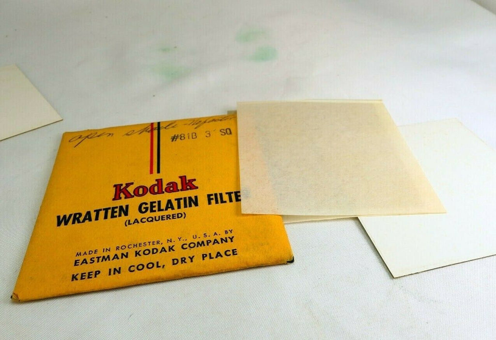 Kodak 81B warming gelatin square Lens Filter 72X72mm 3X3" skylight