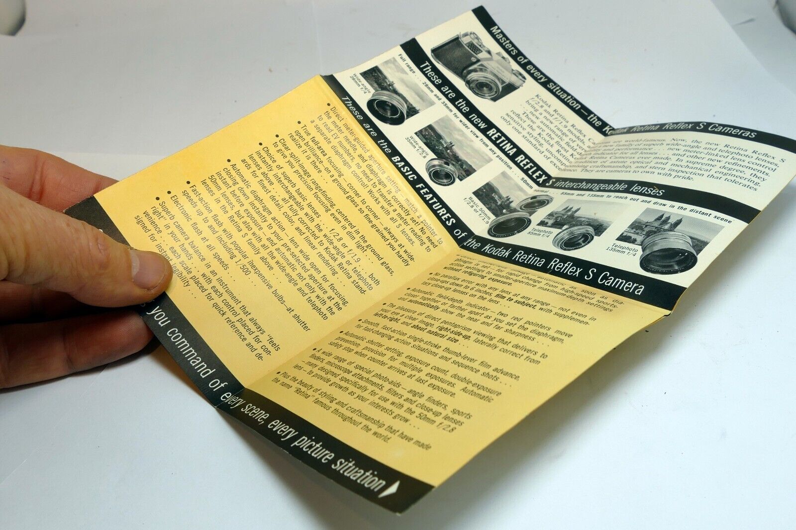 Sales Brochure for Kodak Retina S camera Reflex 1960  English advertisement