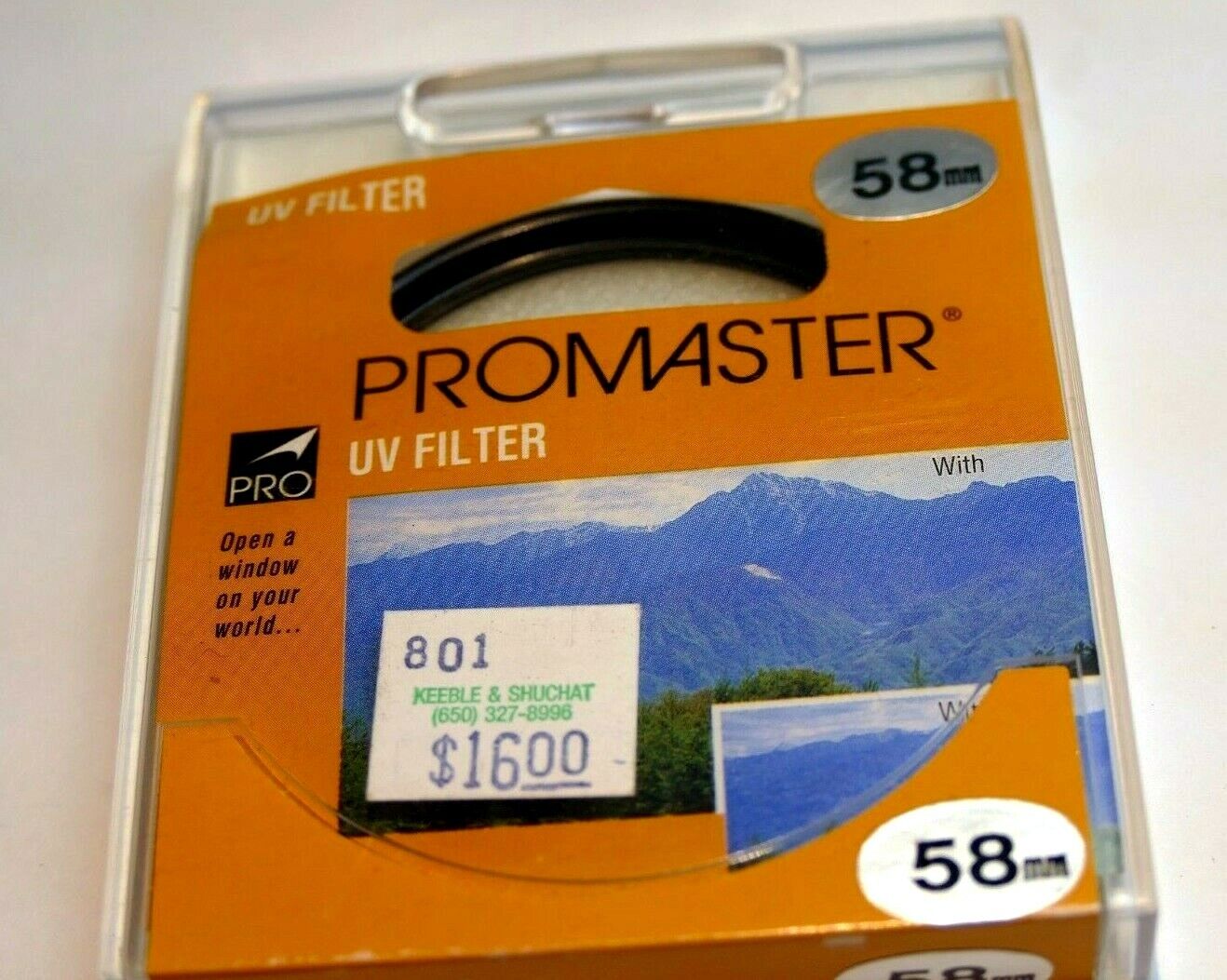 Promaster 58mm UV Haze Glass Filter made in Philippines