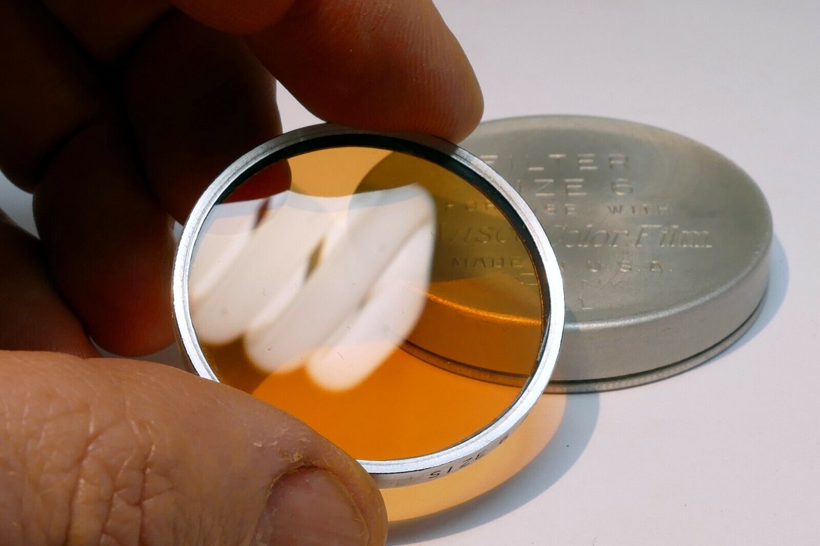 Ansco  series 6 VI Conversion No. 11 amber  Filter drop in type