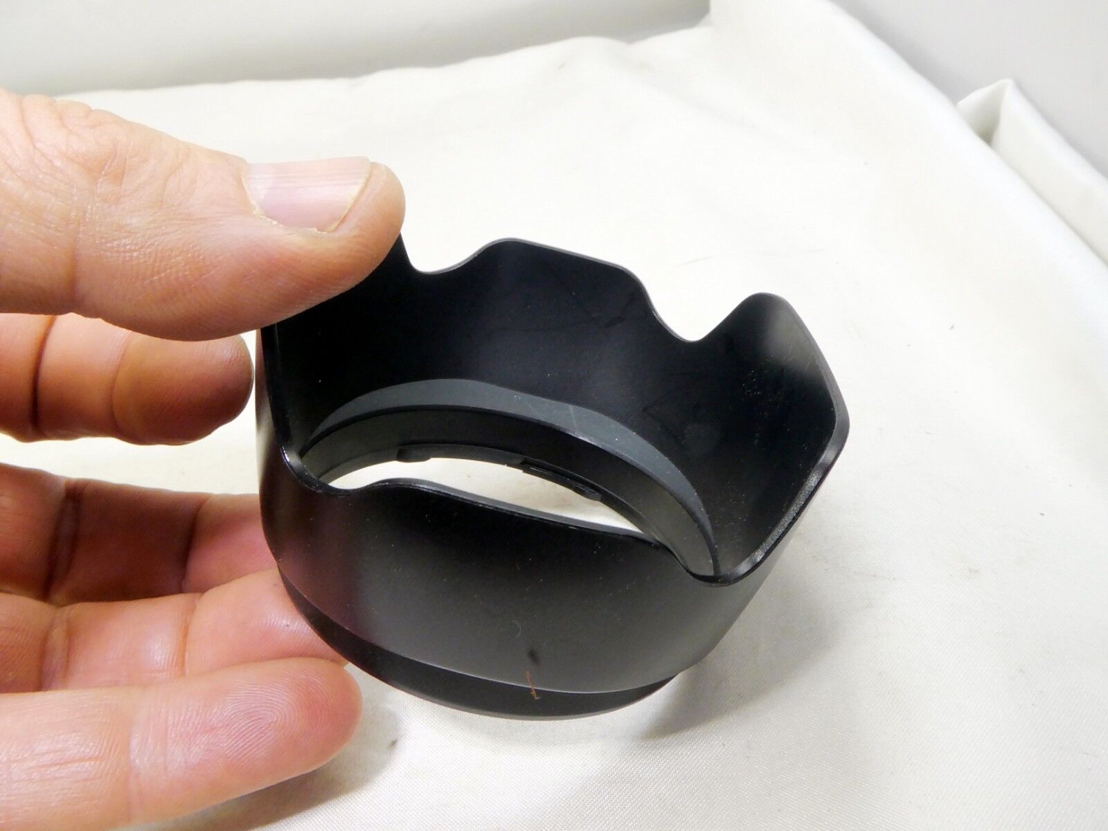 63mm ID  Plastic Lens Hood  twist on type (unknown brand)
