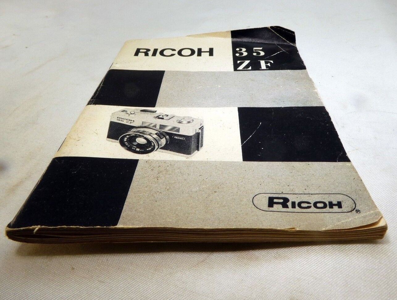 Ricoh 35 ZF camera Instruction manual guide