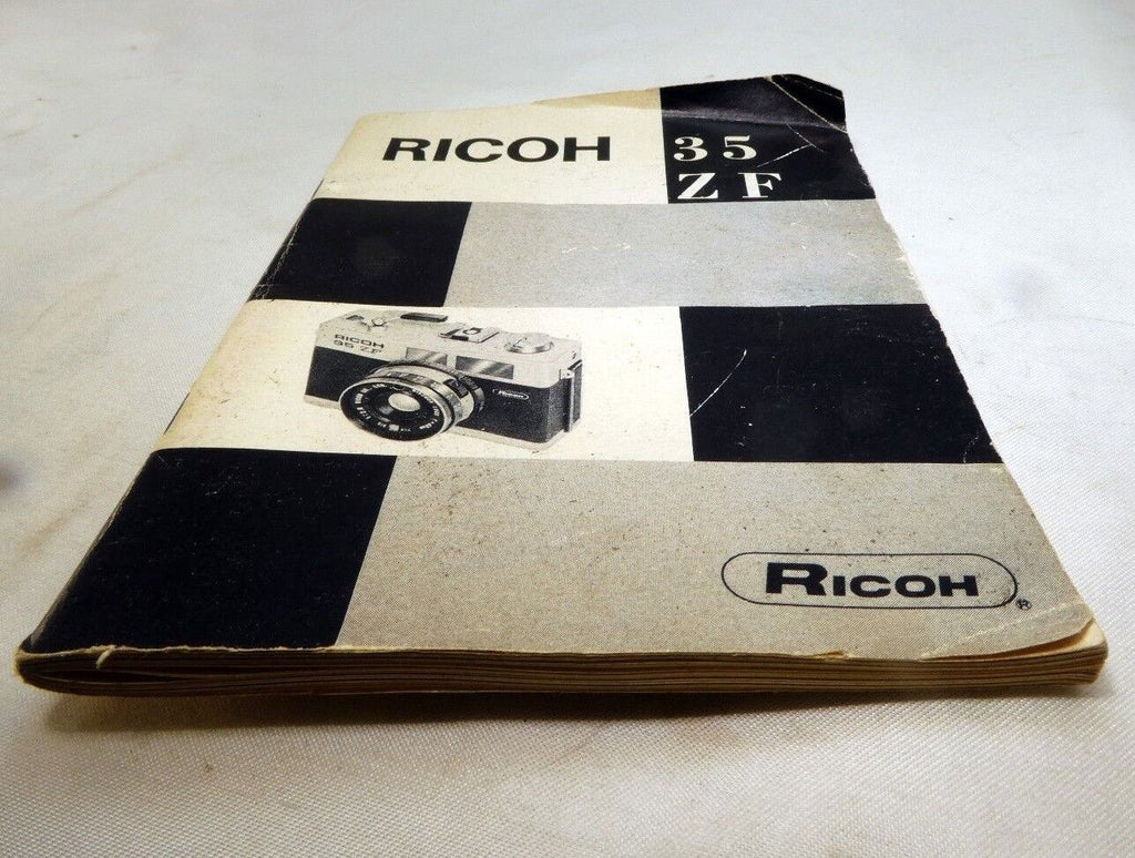 Ricoh 35 ZF camera Instruction manual guide
