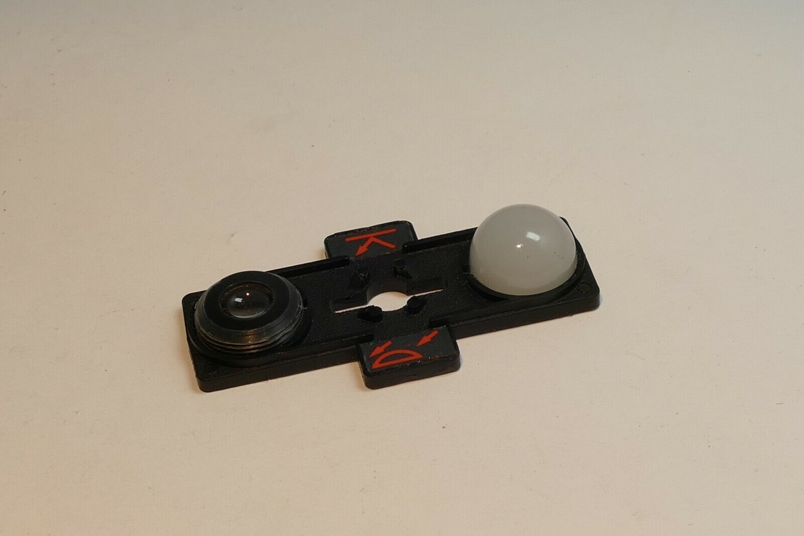 Lens filter dome clear and white