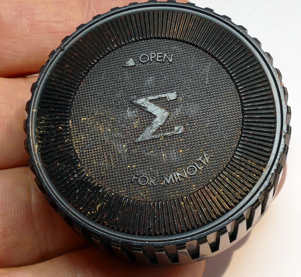 Sigma Rear lens cap for Minolta MC MD lenses manual focus 28mm f2.8 50mm f1.7