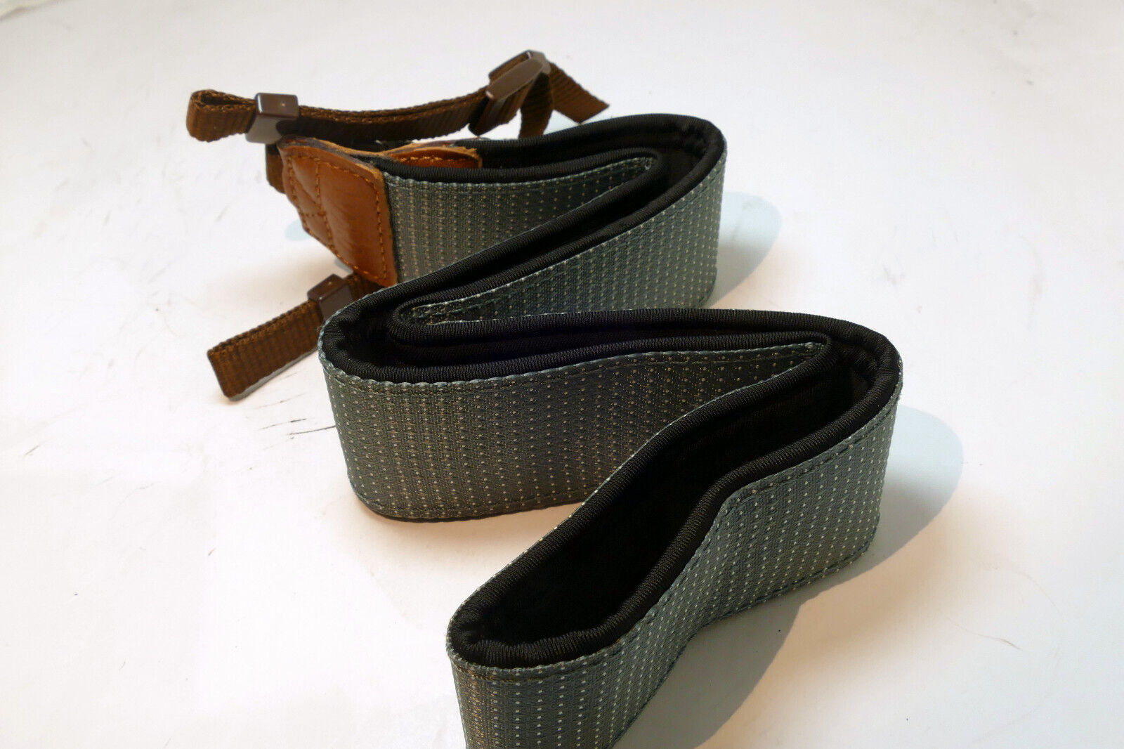 Gray Teal Camera Neck strap 4cm wide with quick release