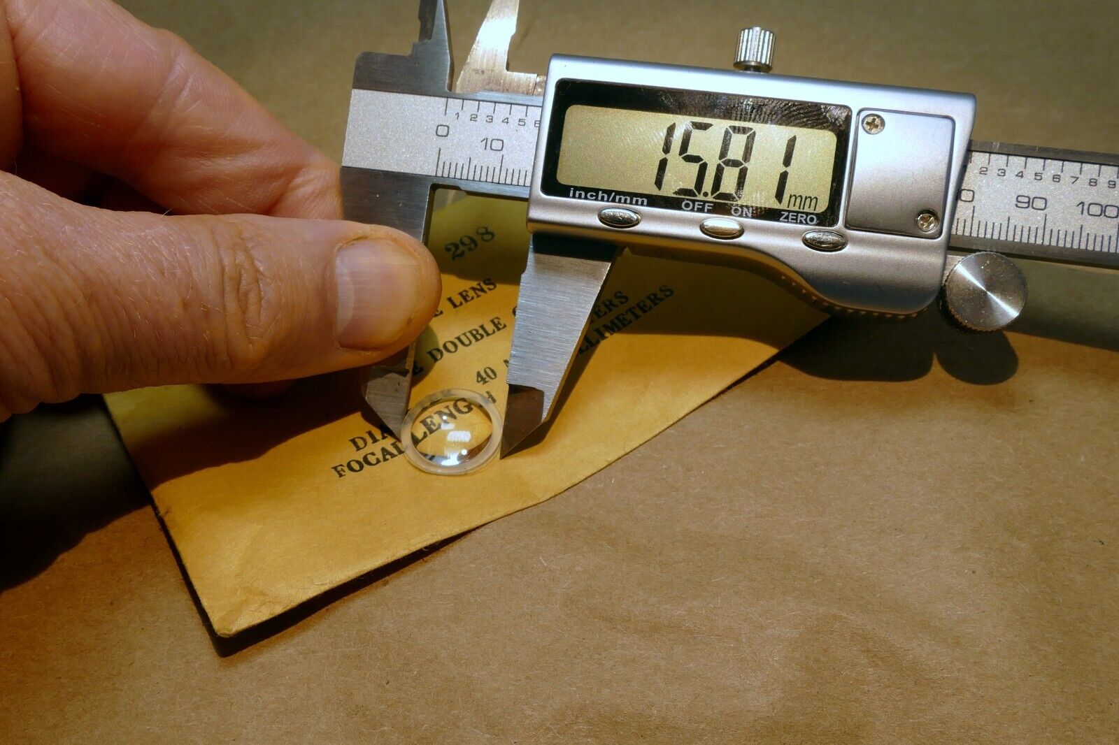 16mm Diameter Convex lens for microscope
