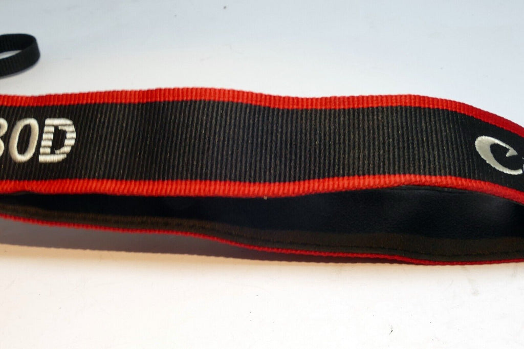 Canon EOS 80D Digital Camera Neck Shoulder Strap Black-Red - -  Genuine OEM
