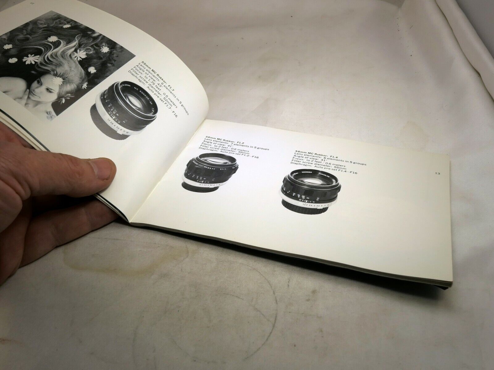Minolta SR-T camera Lens Guide System Information List  English E
