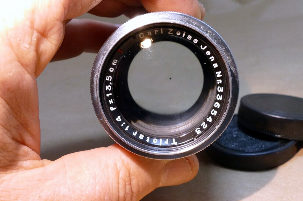 Carl Zeiss Jena Triotar 13.5cm f4.0 T M42 Lens Screw  Mount 135mm