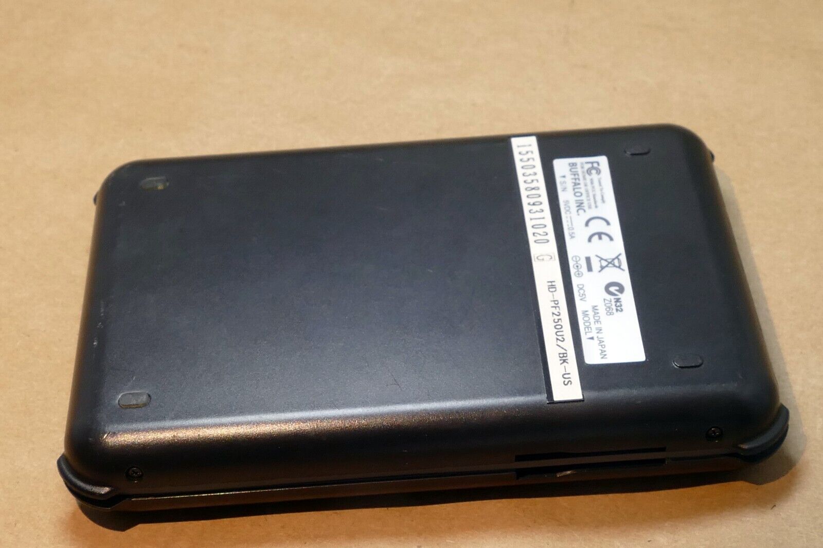 HD-PF250U2/BK-US BUFFALO 250GB MINISTATION EXTERNAL HARD - missing Power adapter