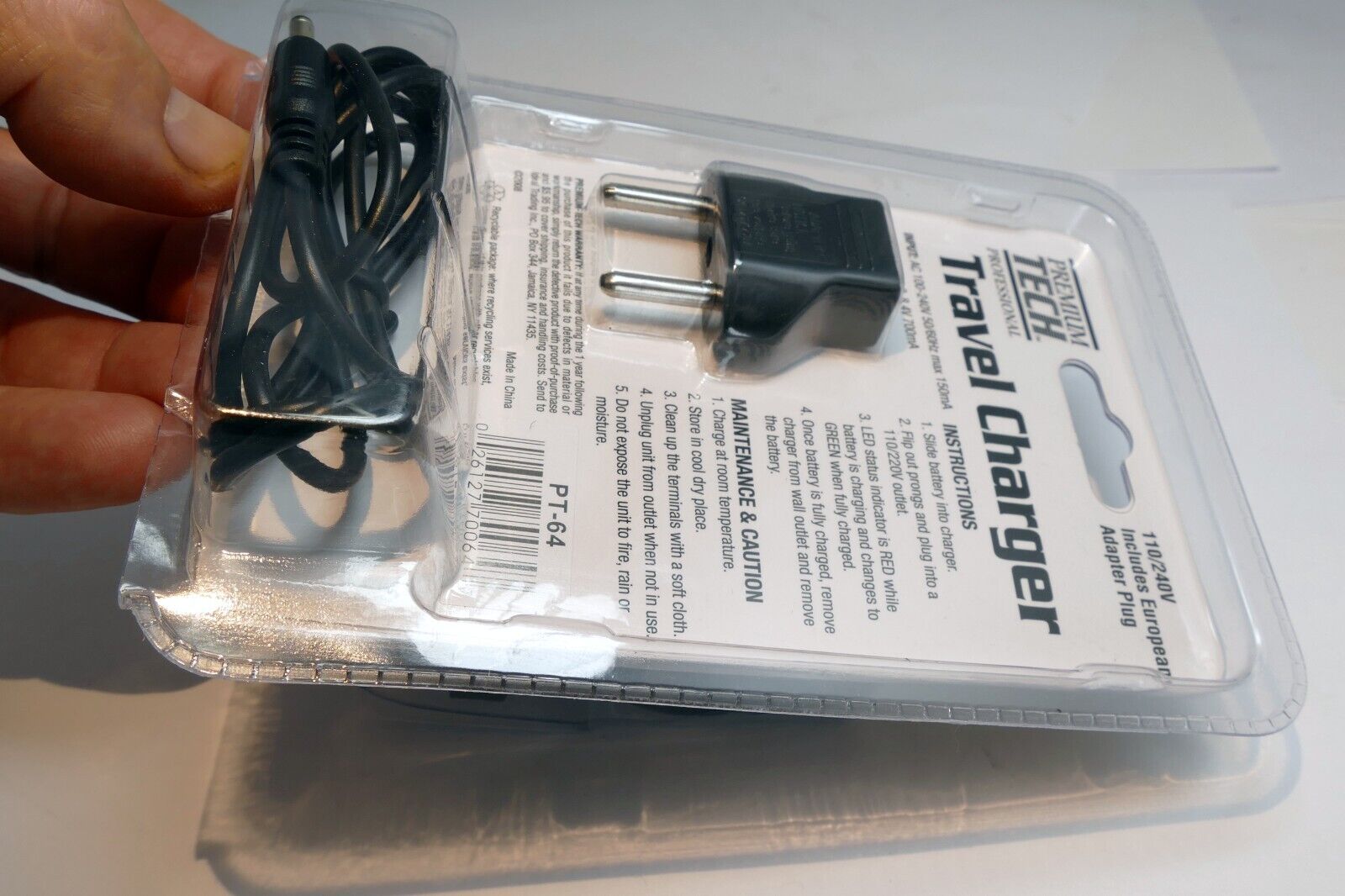 Premium Tech PT-64 Travel Charger for Nikon EN-EL15 replacement