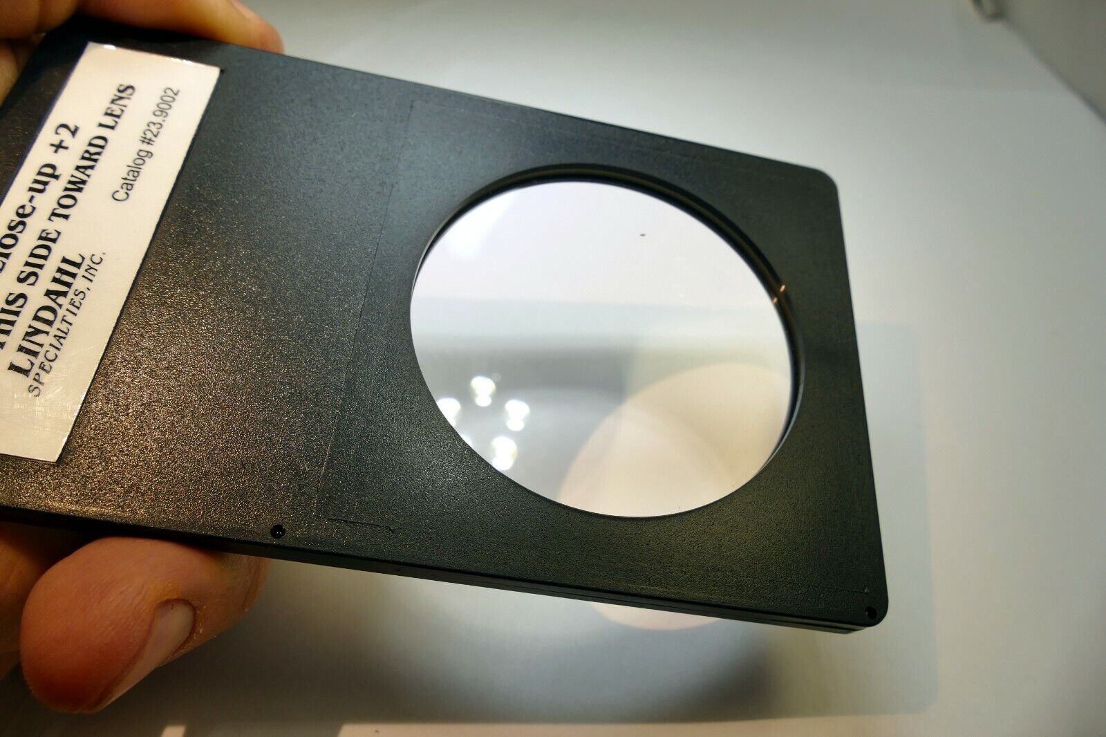 Close-up +2 Macro lens Filter drop in square 3X3" for Lindahl specialties