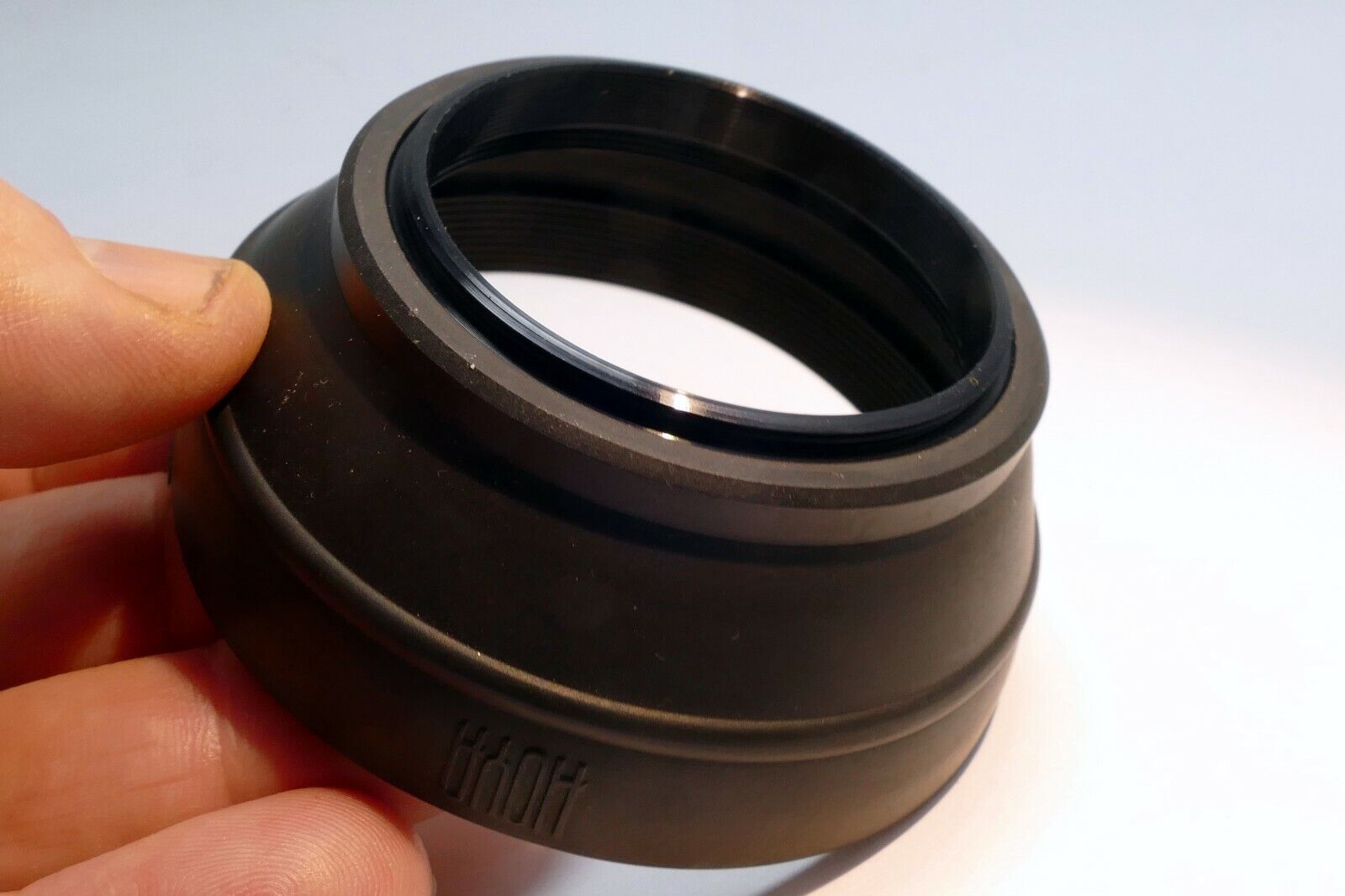 Hoya 49mm rubber lens hood shade  genuine OEM made in Japan vintage