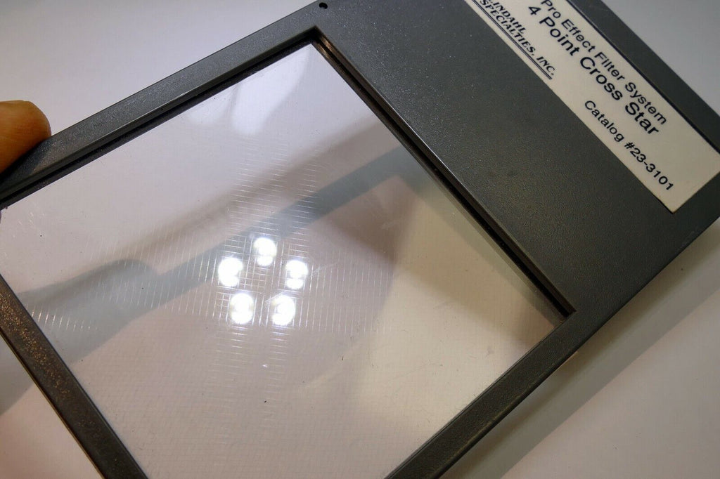 Lindahl 4-Point Cross Star CS Lens Filter drop in square 3X3" 23.3101