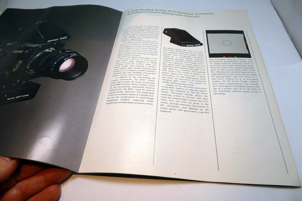 Mamiya RZ67 Professional Camera System Brochure Accessory Owner's Guide