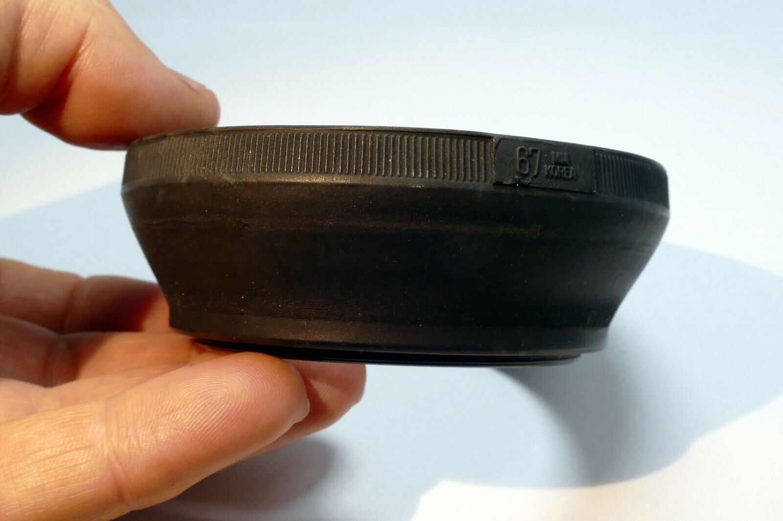 67mm Rubber Lens Hood Shade collapsible  telephoto double threaded