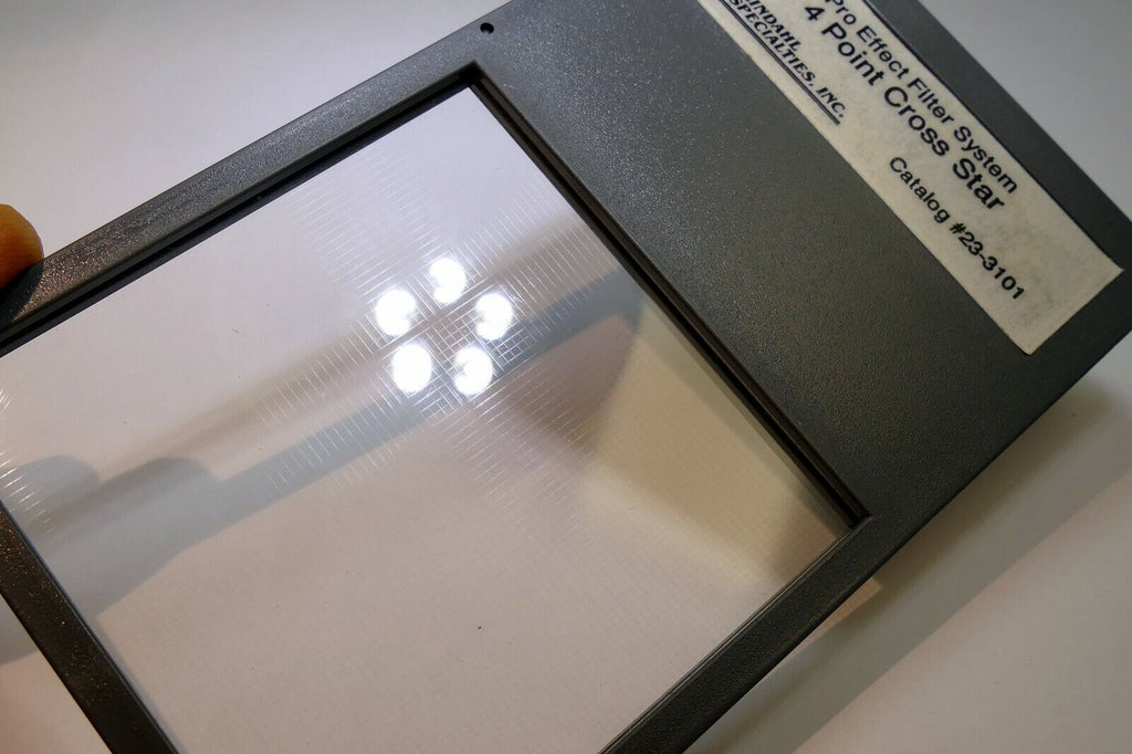 Lindahl 4-Point Cross Star CS Lens Filter drop in square 3X3" 23-3101