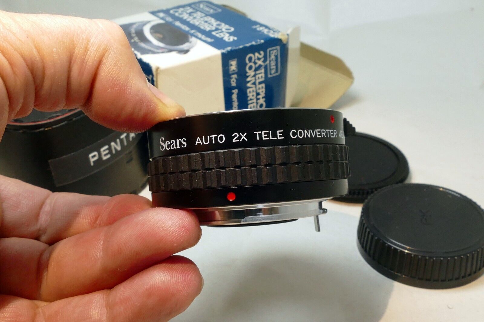 Sears Multi-Coated 2X Lens teleconverter for Pentax K PK mount manual focus