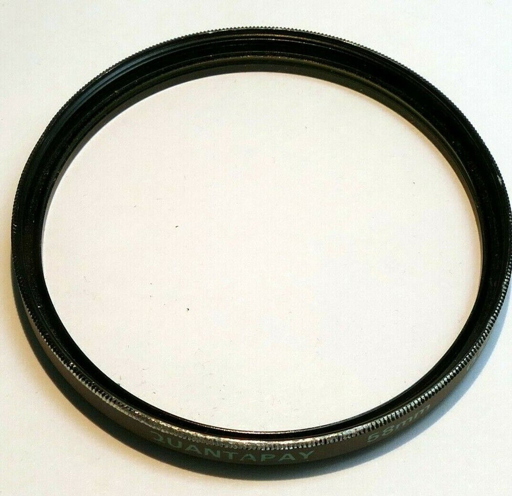 Quantaray 58mm UV  Multi-Coated Glass lens filter threaded Q MC Haze