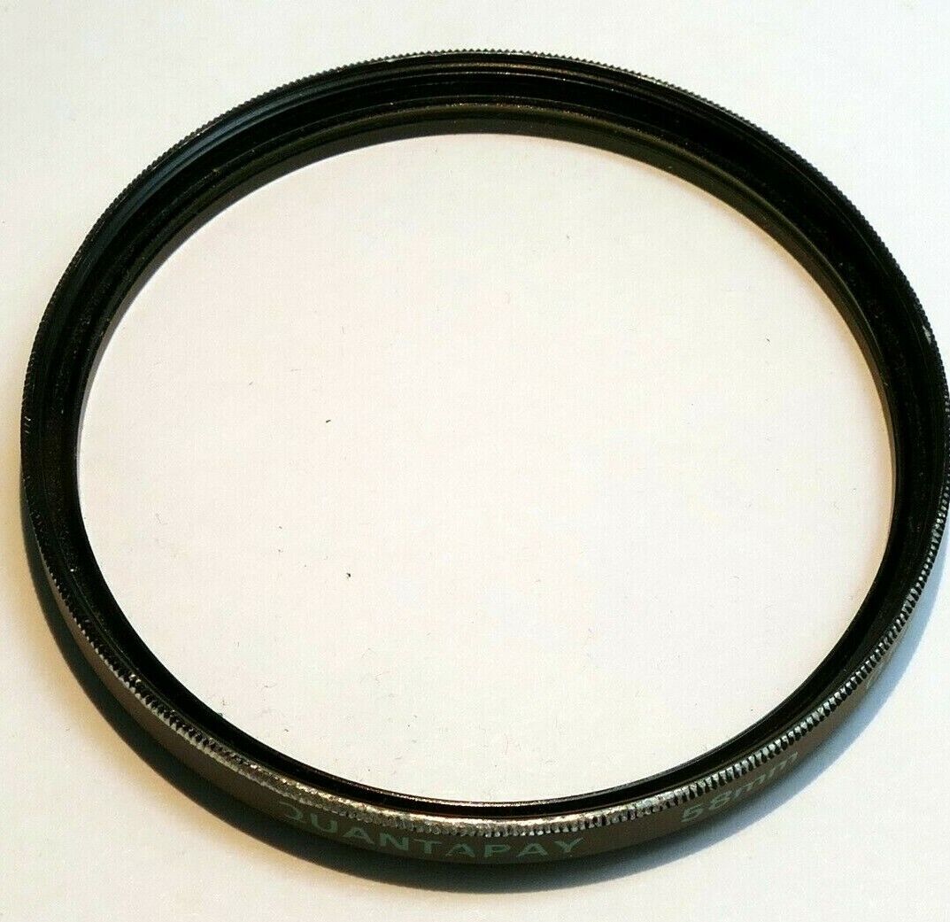 Quantaray 58mm UV  Multi-Coated Glass lens filter threaded Q MC Haze