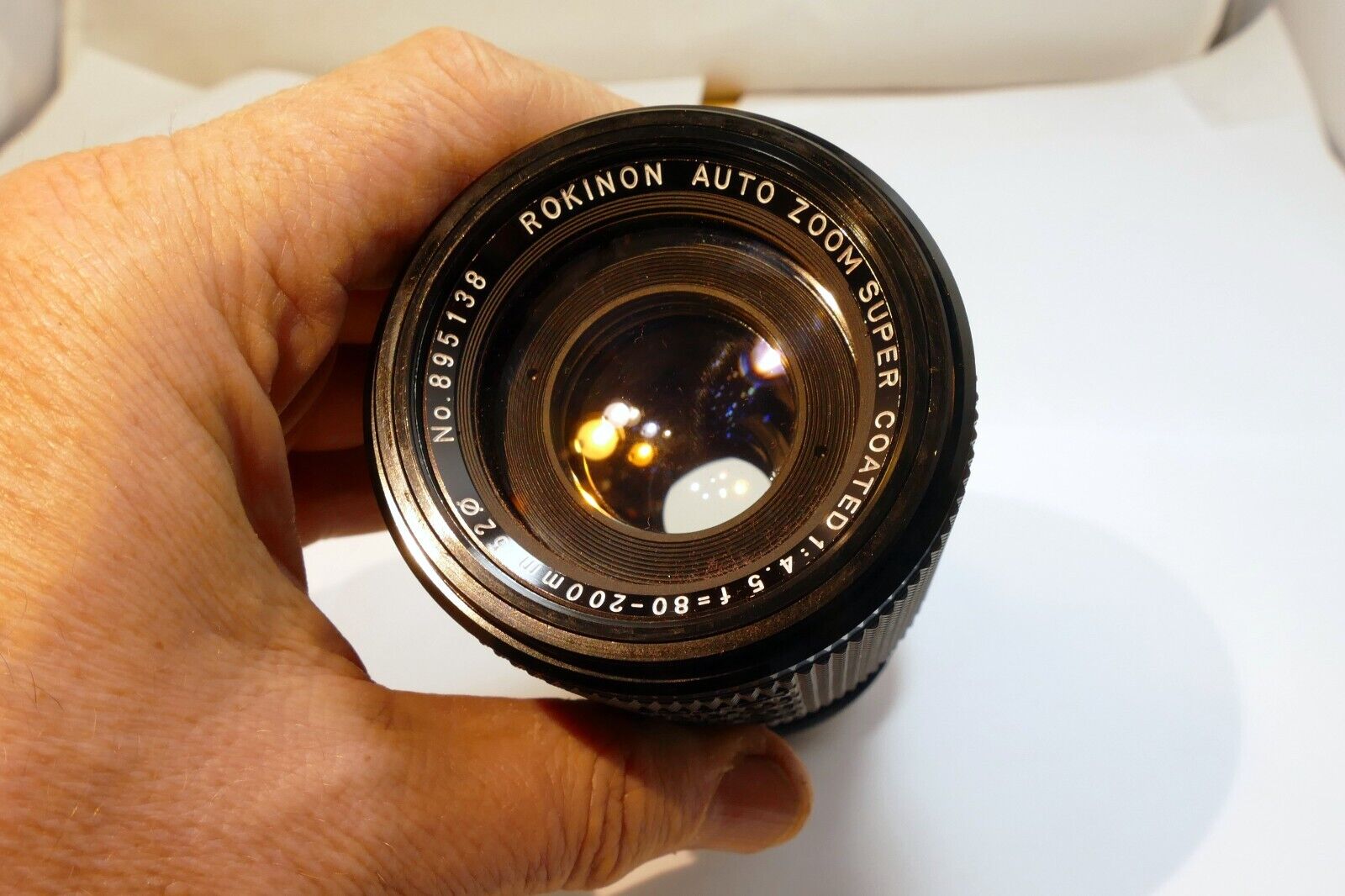 Rokinon 80-200mm f4.5 lens for Olympus OM with Haze (AS IS Parts or Repair)